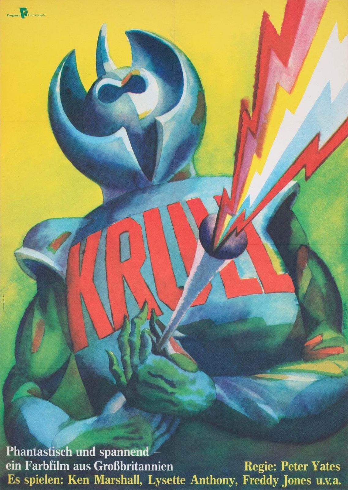 Affiche de cinéma est-allemande Krull 1985, Wengler