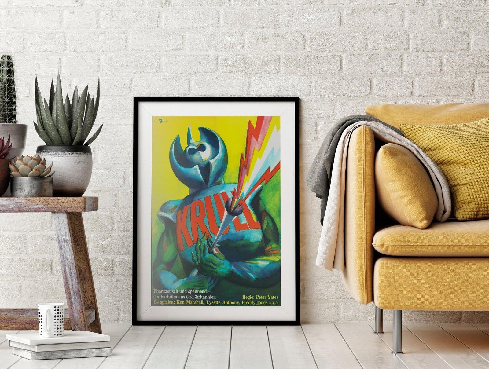 Affiche de cinéma est-allemande Krull 1985, Wengler photo furniture