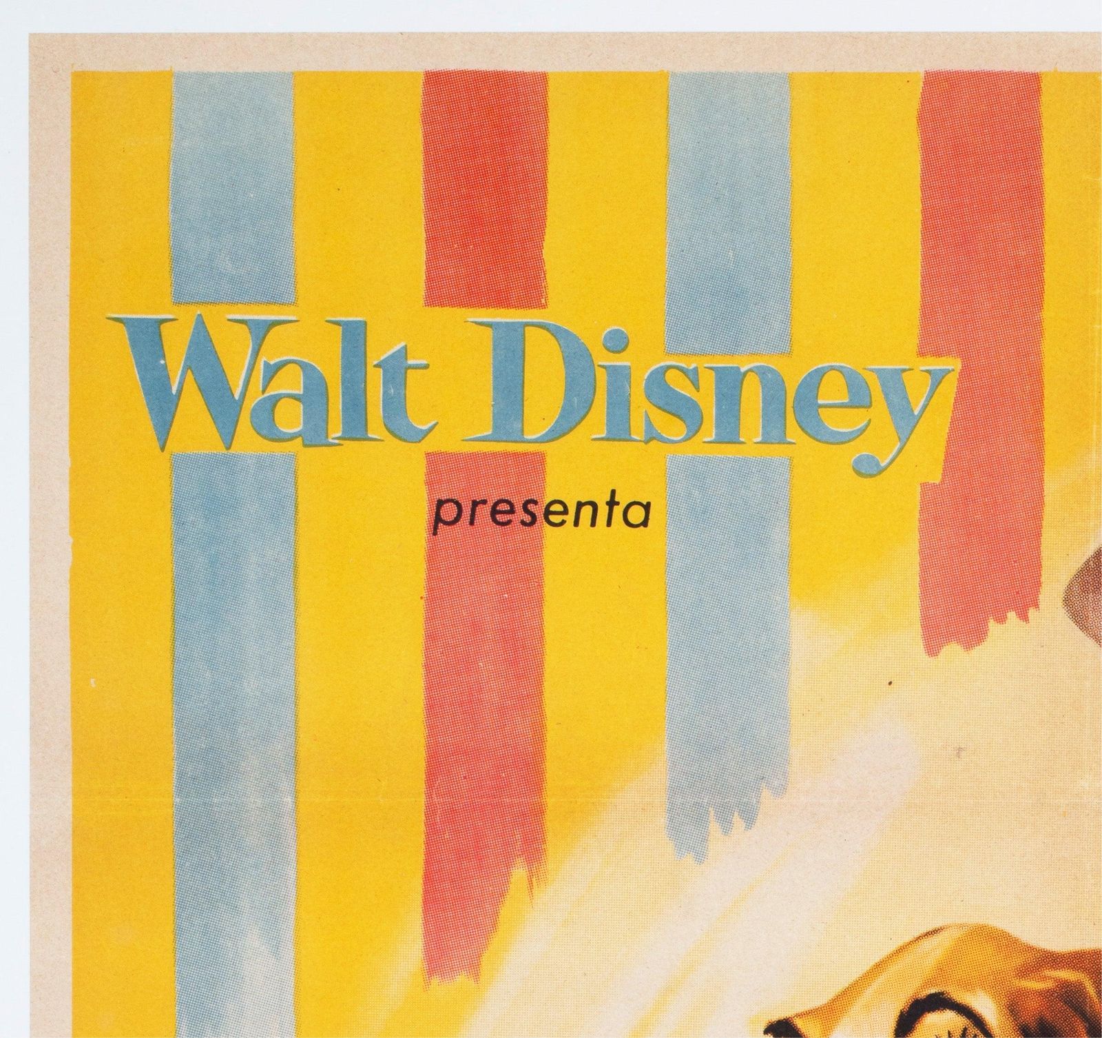 Affiche de cinéma espagnole Lady and the Tramp, 1957, format 1 Sheet photo for sale