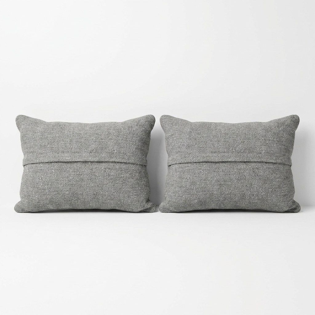 Anatolian Oushak Rug Pillow Cover 38 X 38 Cm   Set Of Two photo Textiles