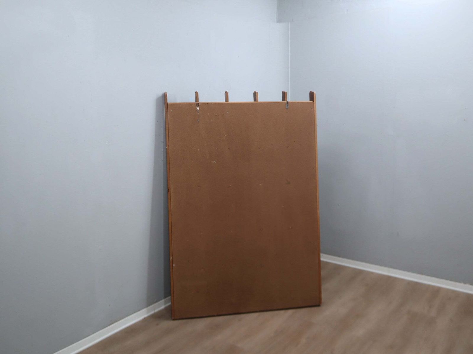 Furniture Vintage 1970s La Moderna Wood Entryway Coat Rack With Mirrors photo