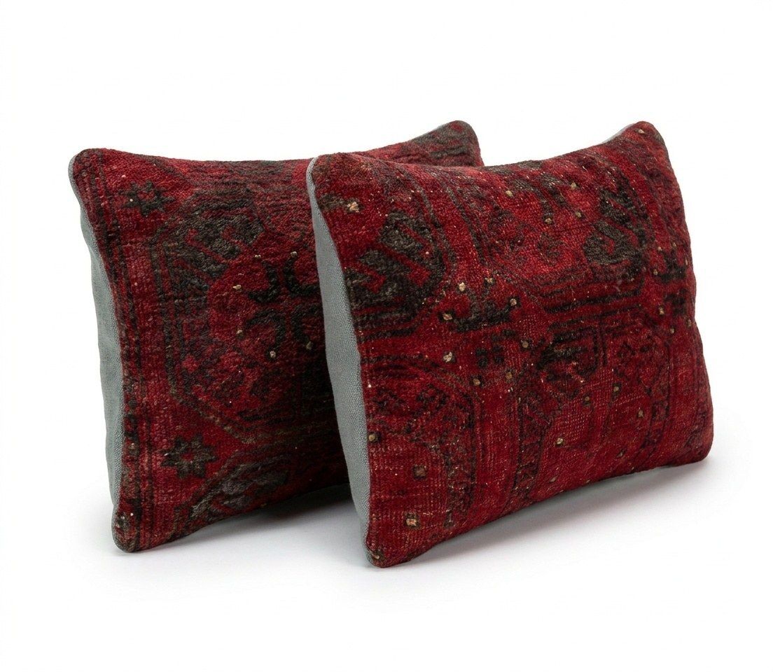 Anatolian Lumbar Rug Pillow Cover 39 X 60 Cm & 39 X 62 Cm   Set Of Two photo for sale