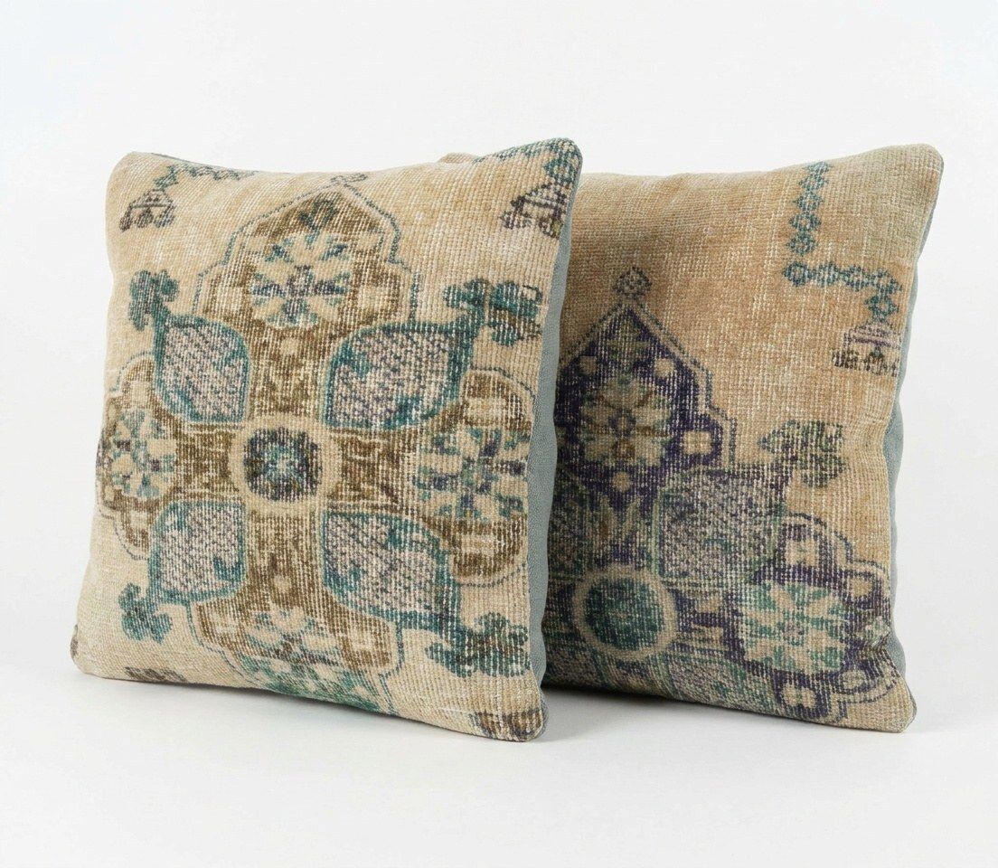 Anatolian Rug Pillow Cover 50 X 50 Cm   Set Of Two photo furniture