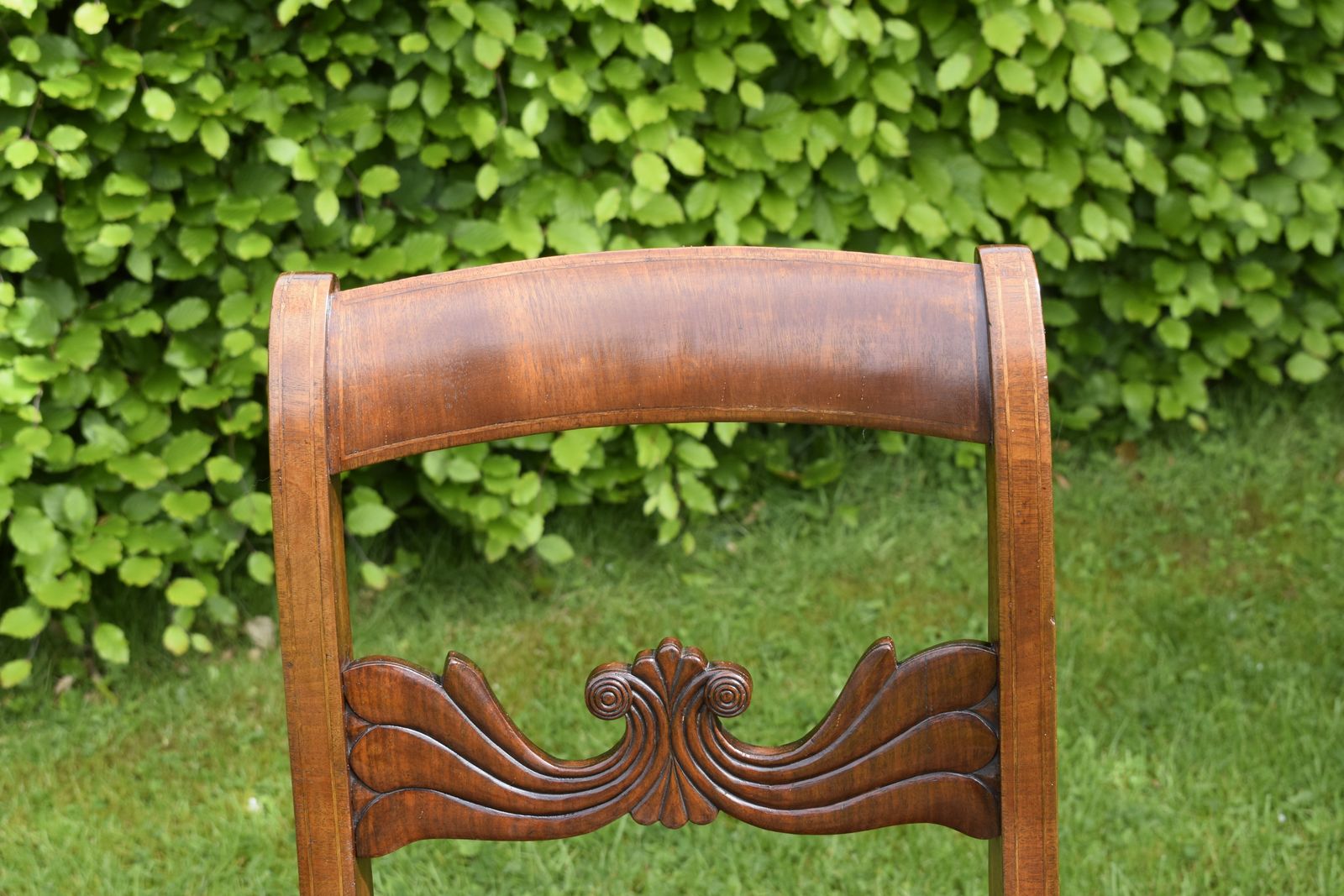 Pair Of Mahogany & Inlaid Side Chairs photo Furniture