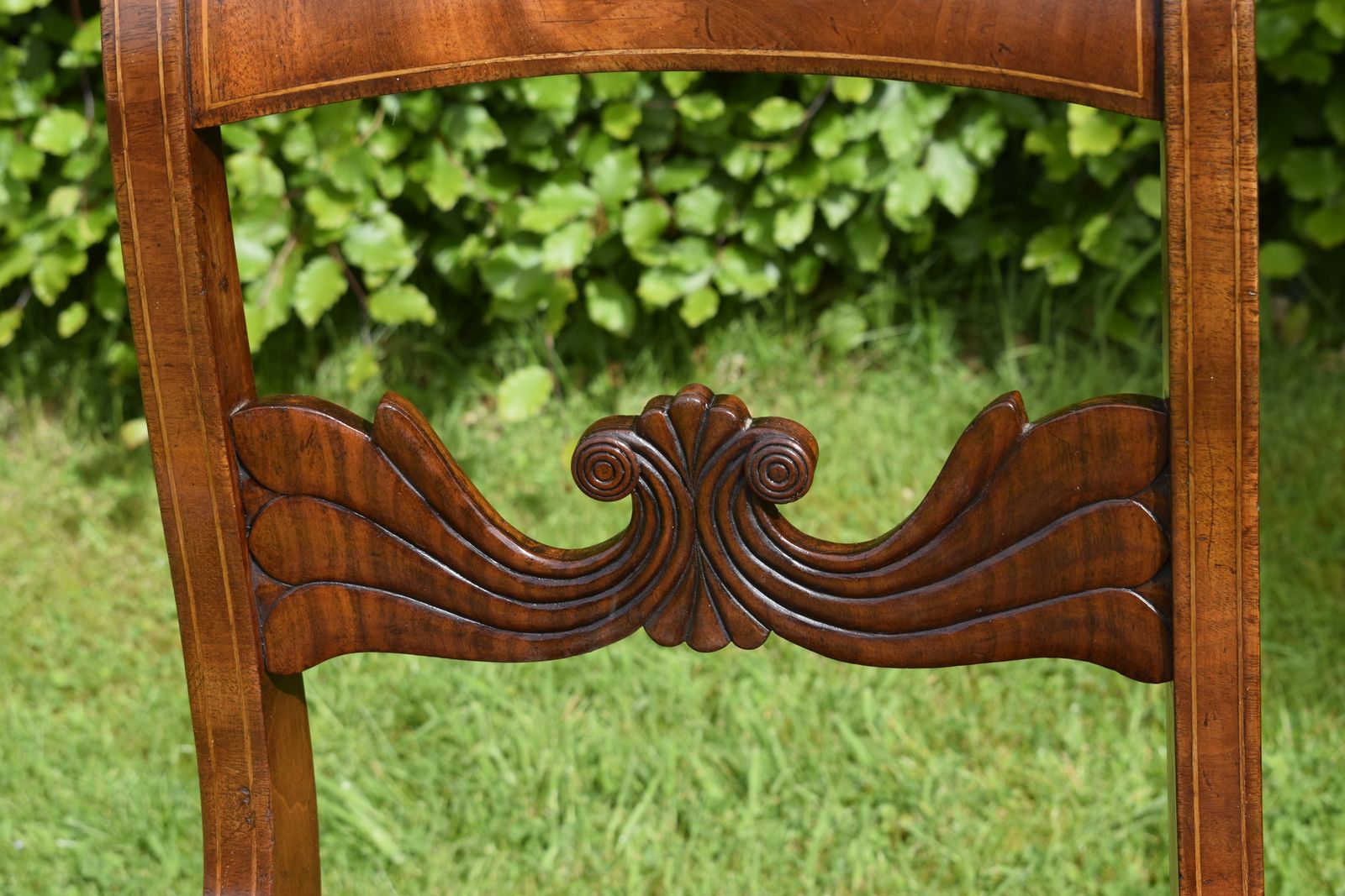 photo for sale Pair Of Mahogany & Inlaid Side Chairs