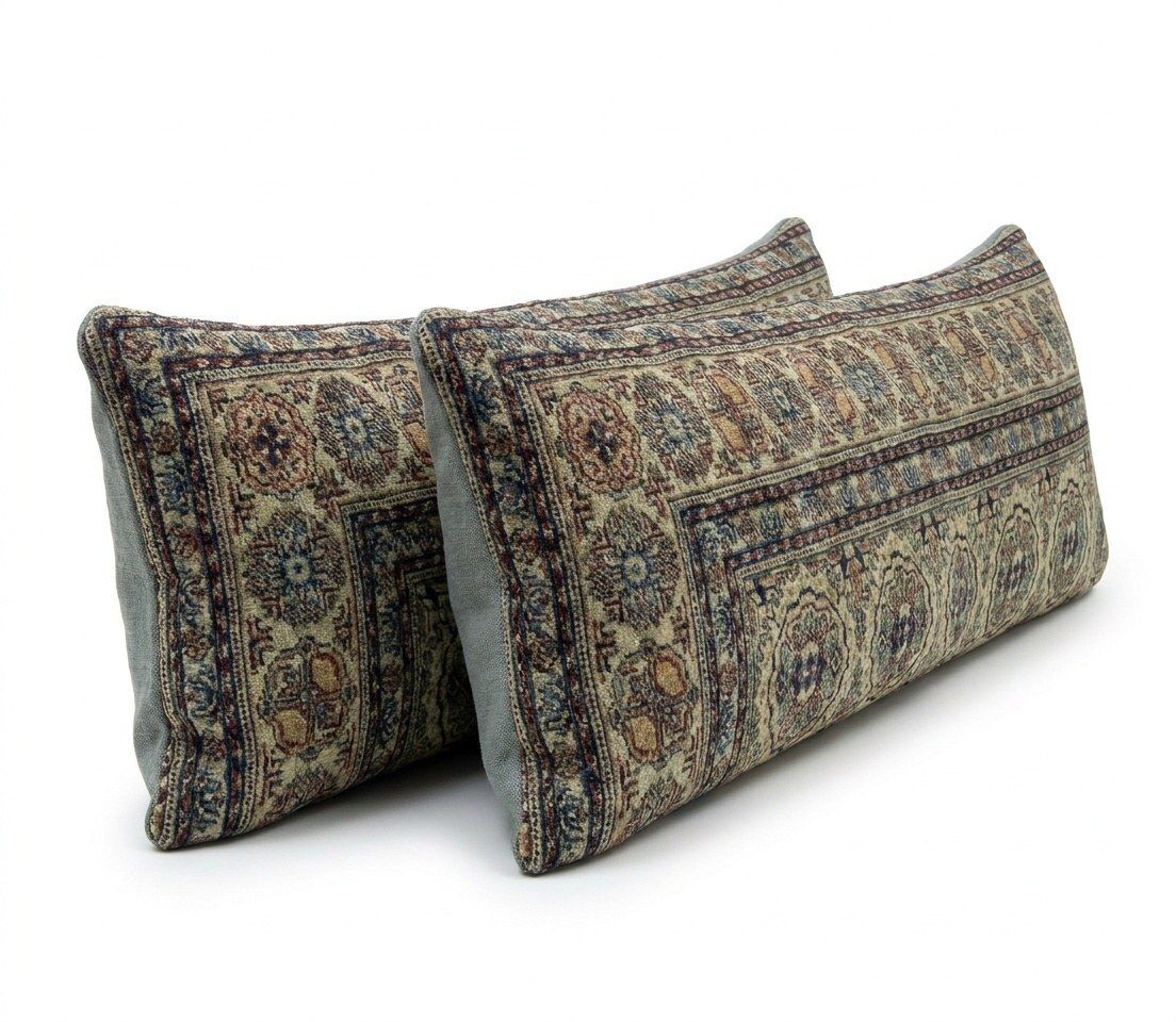Anatolische kussenhoes van vloerkleed, 40 x 122 cm, set van twee photo furniture