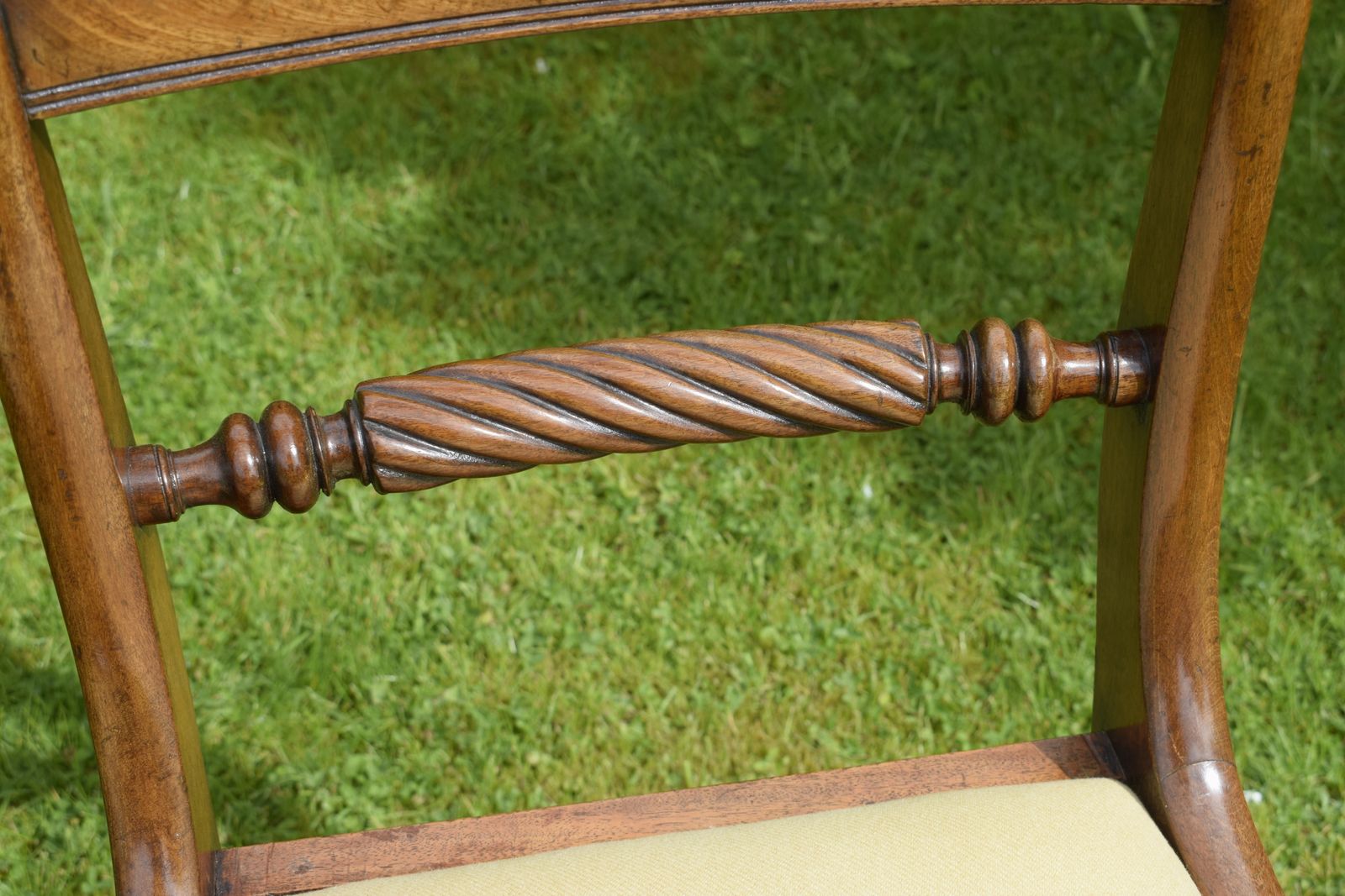 photo buy Pair Of Regency Chairs, 1800s, Mahogany