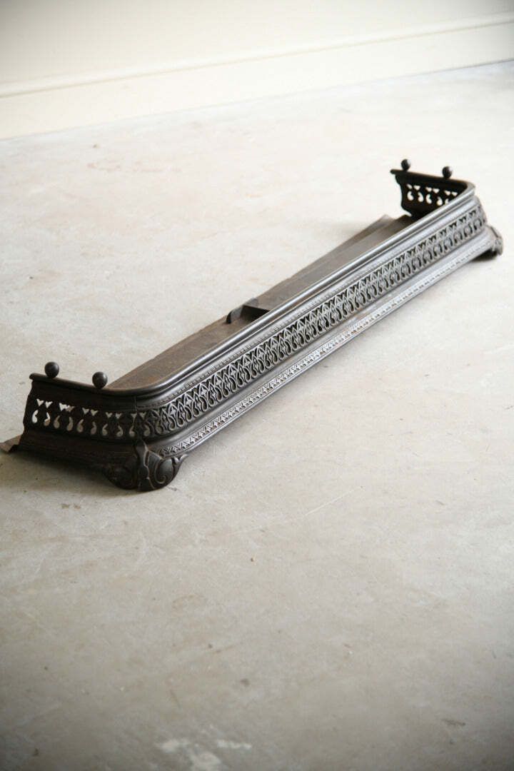 Antique Steel Fire Fender, 1800s