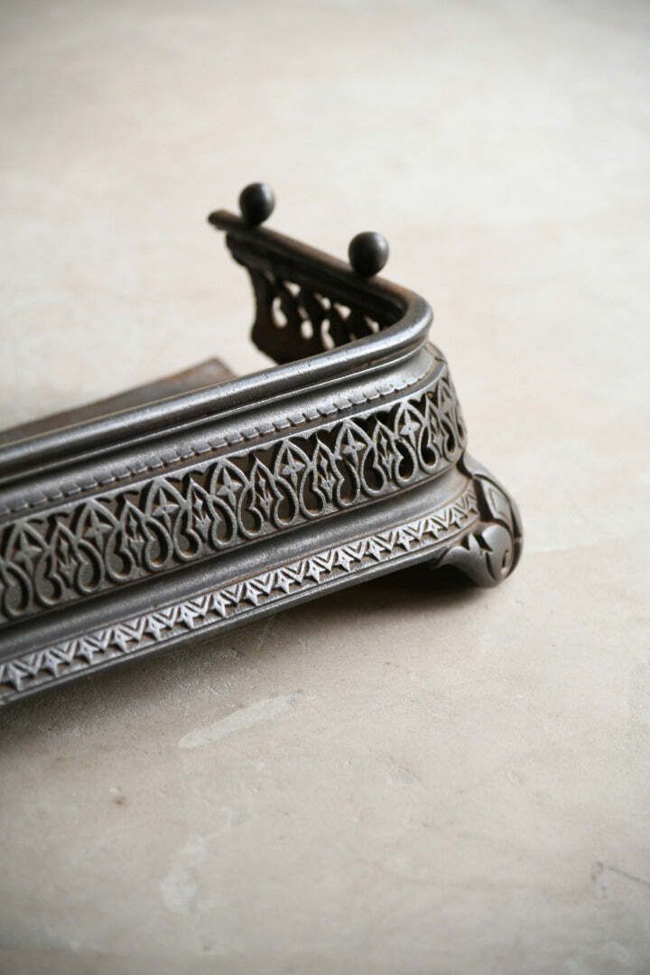 Antique Steel Fire Fender, 1800s photo Home Fixtures