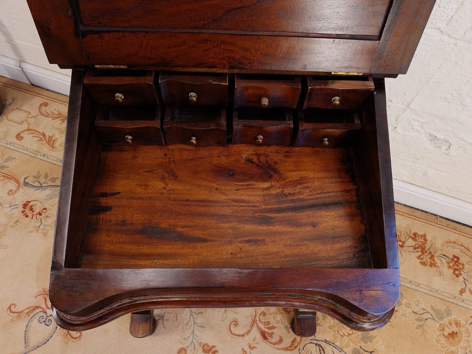 Victorian Influence Carved Mahogany Davenport Desk photo Furniture