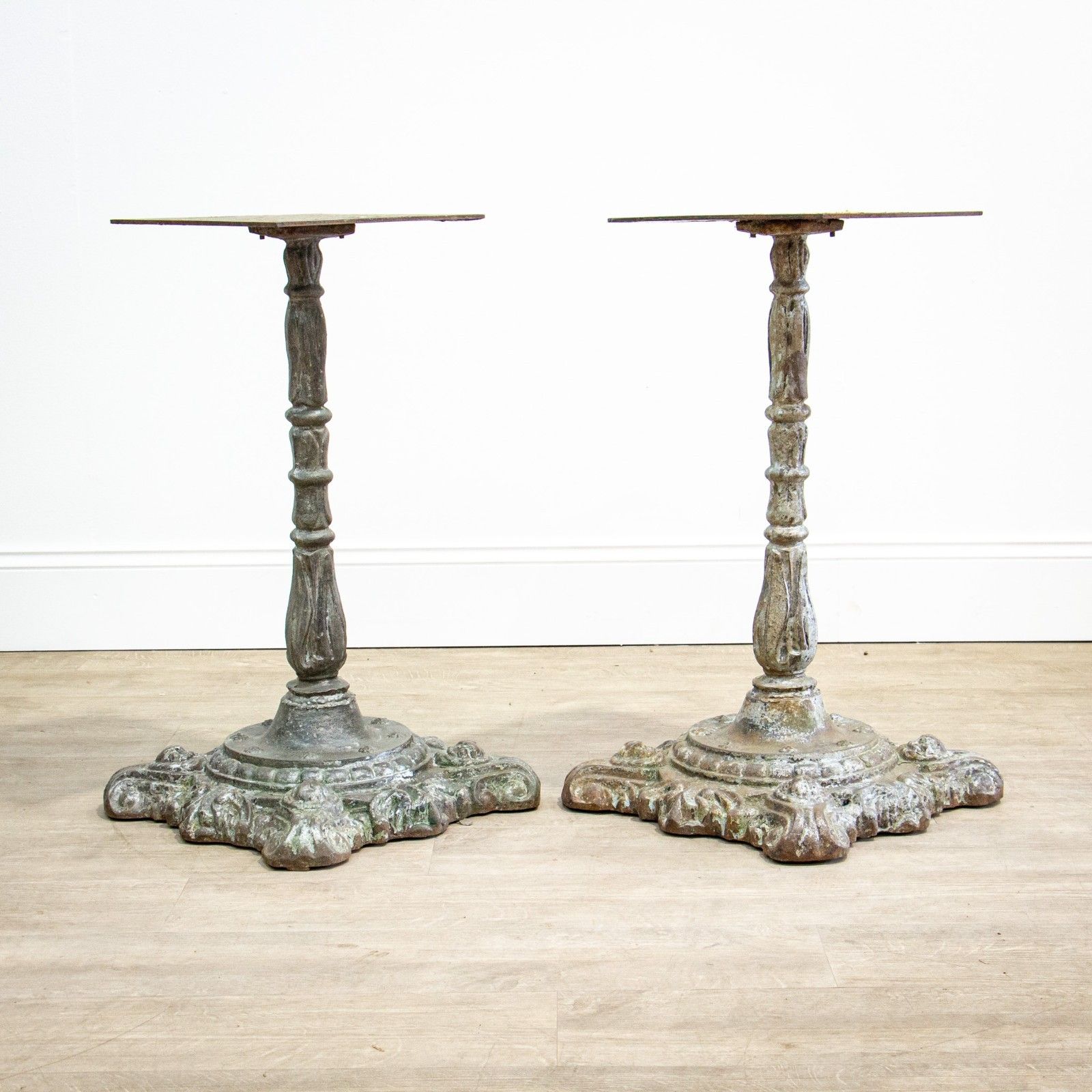 Imposing Pair Of Heavy Cast Iron Plinths Or Bases photo 1030.0