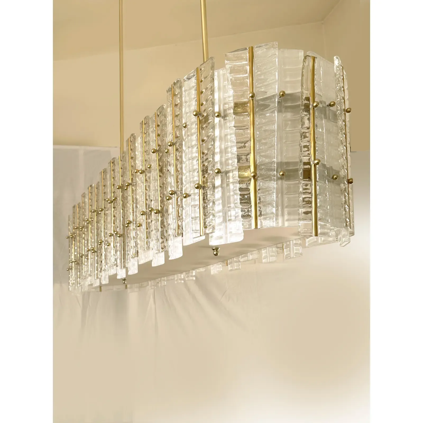 Luxury Modern Italian Tropical Gold Murano Glass Chandelier By Simoeng photo vintage