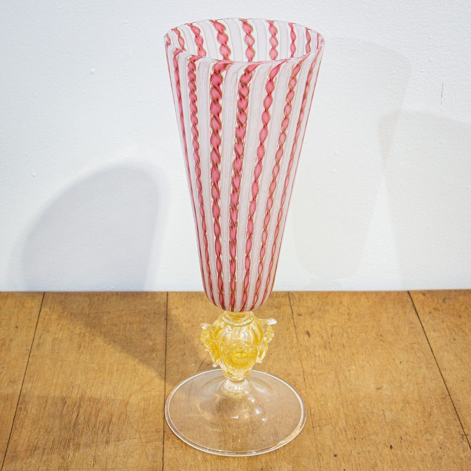 19th Century Murano Latticino Vase photo buy