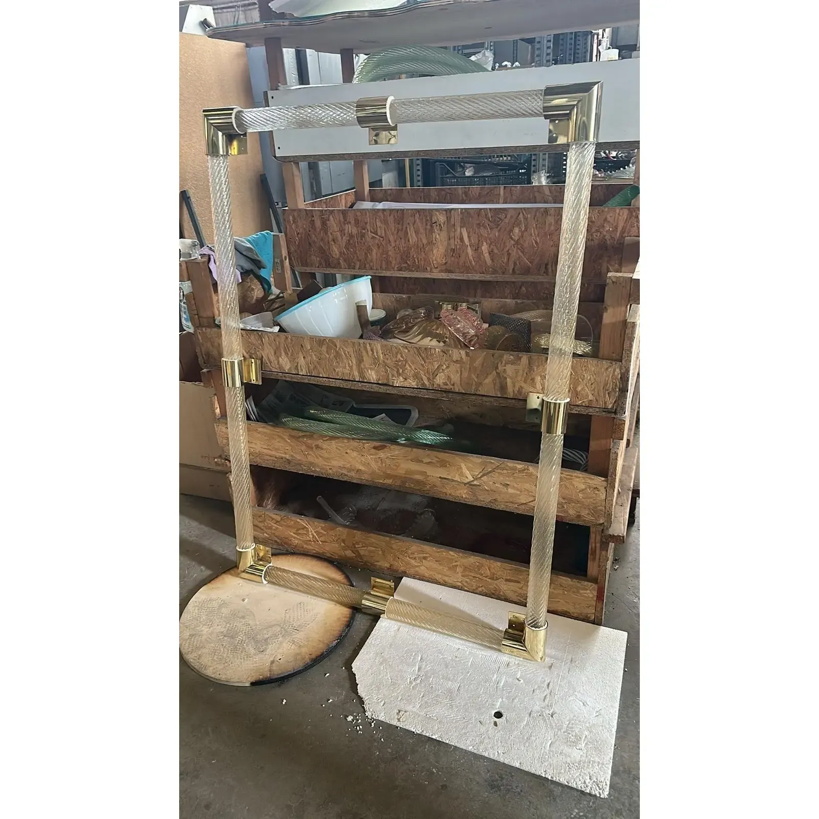 Monumental Italian Venetian Torchon Murano Glass Wall Mirror In Barovier Style photo Home Decor