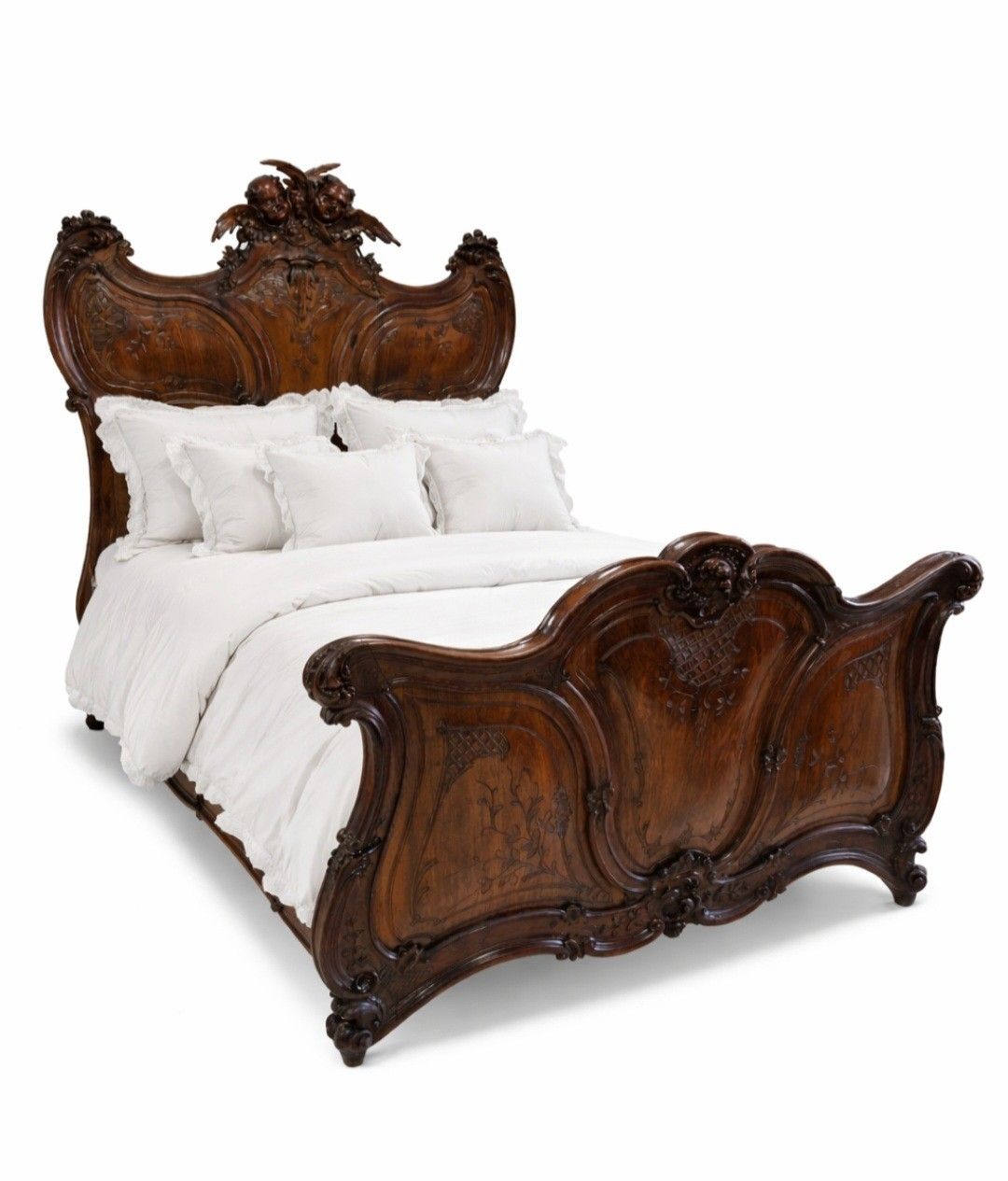 Antique Art Nouveau Italian Bedroom Set Chateau Statement Furniture photo furniture