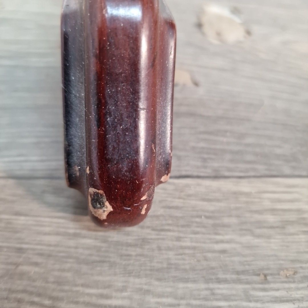 photo vinterior Vintage Side Occasional Table Lamp Coffee Antique Mahogany Style Retro Wood