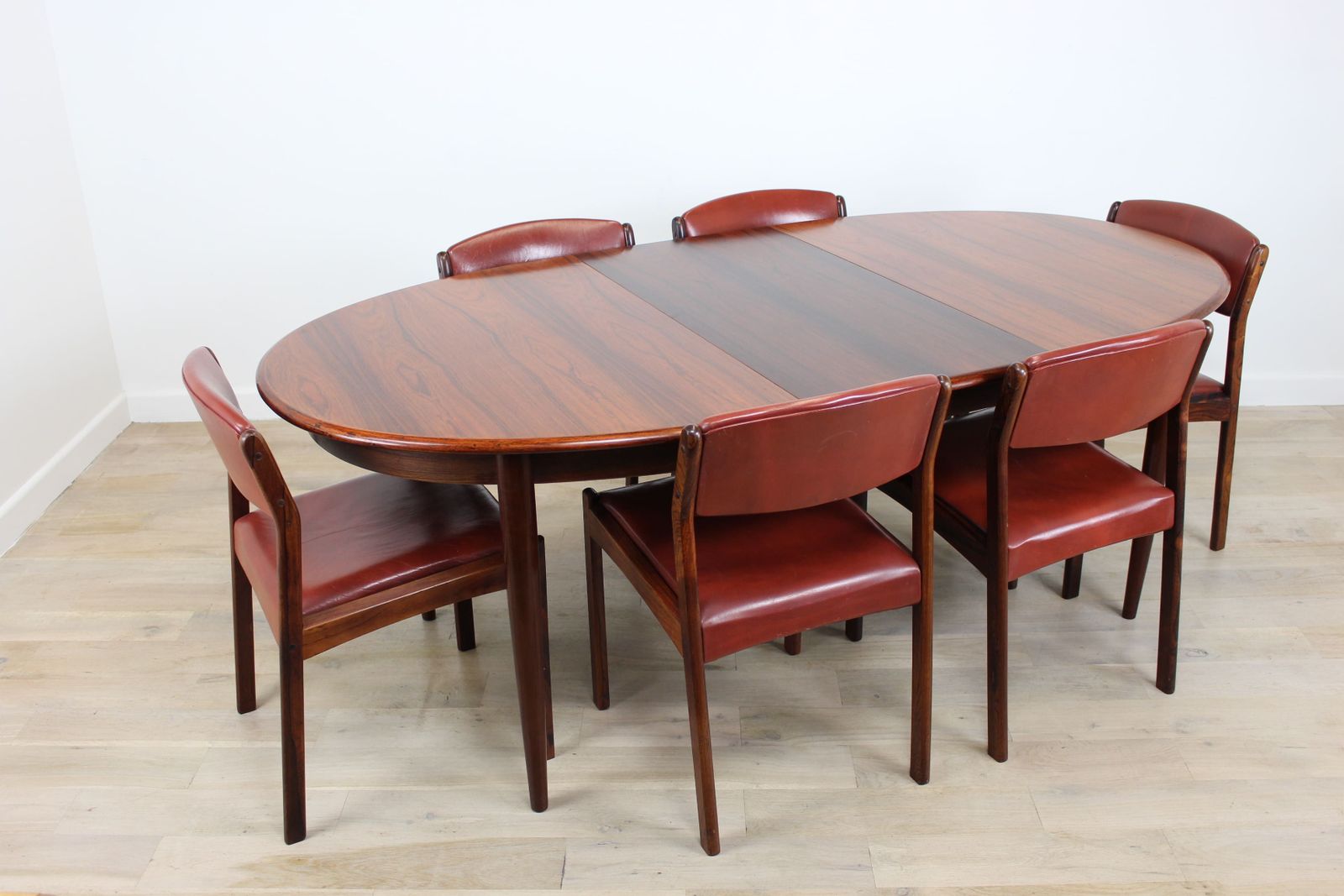 1960's Danish Dining Table By Gudme And 6 Chairs photo for sale