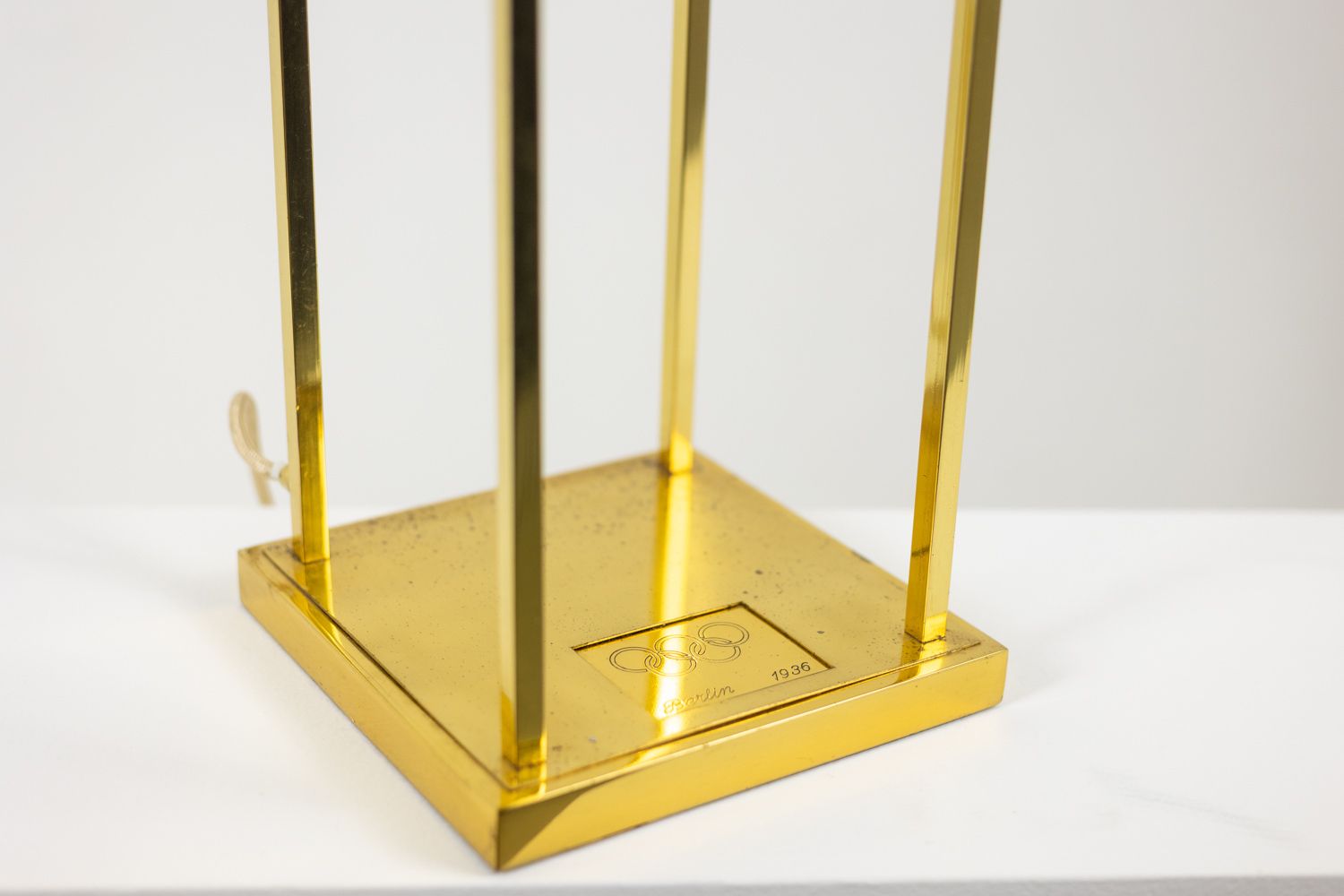 Lamp In Gilt Brass And Copper, Olympic Games Of 1936 photo buy