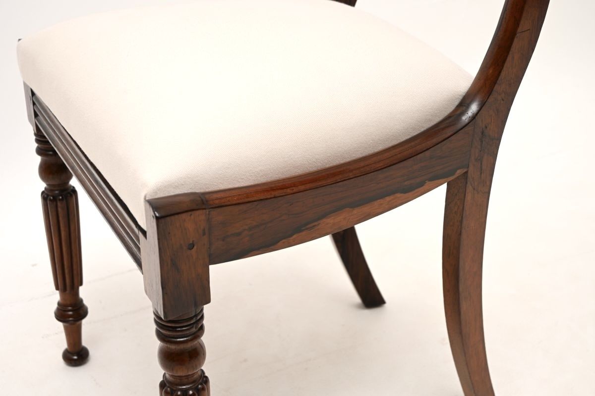 1495.0 Set Of Four Antique Regency Period Rosewood Dining Chairs photo