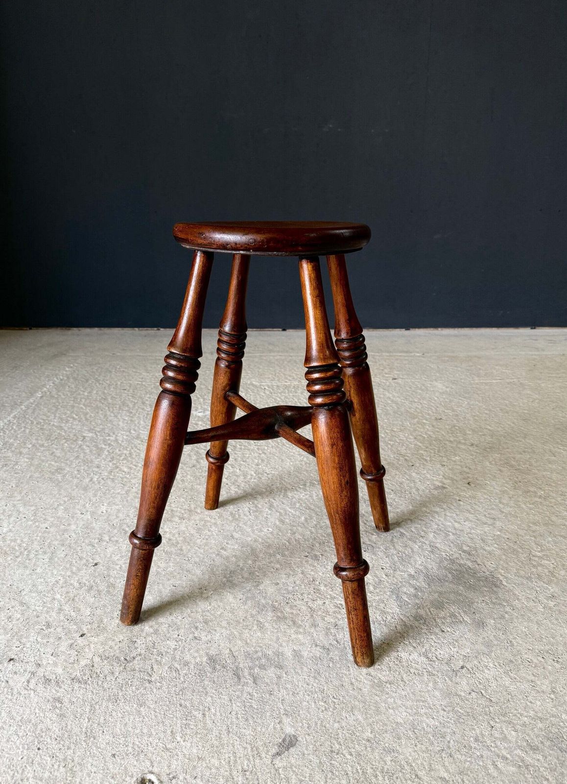 French Provincial Design Turned Stool, 1940's photo furniture