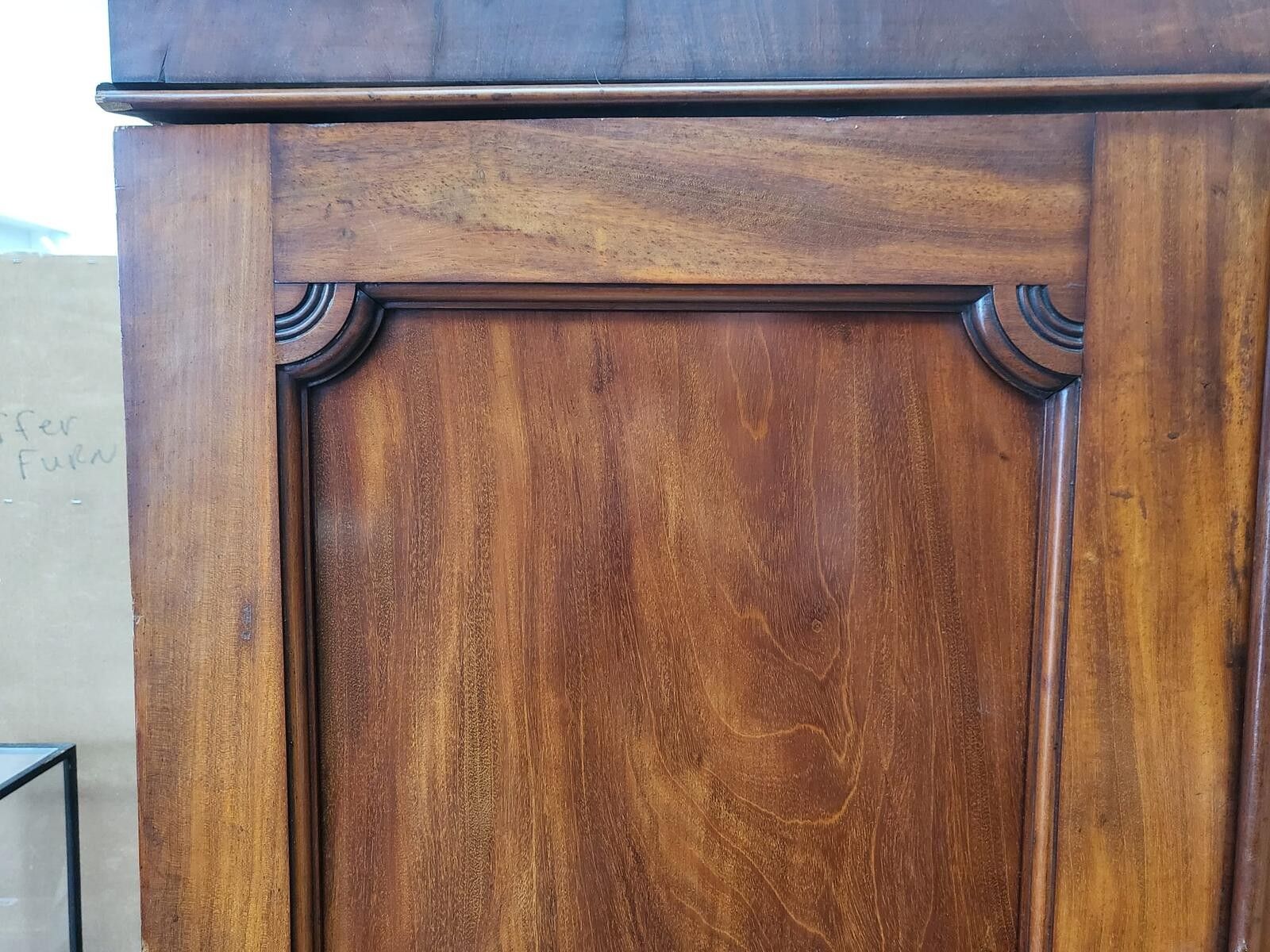 Antique 4 Door Mahogany Breakdown Wardrobe Bedroom photo vinterior