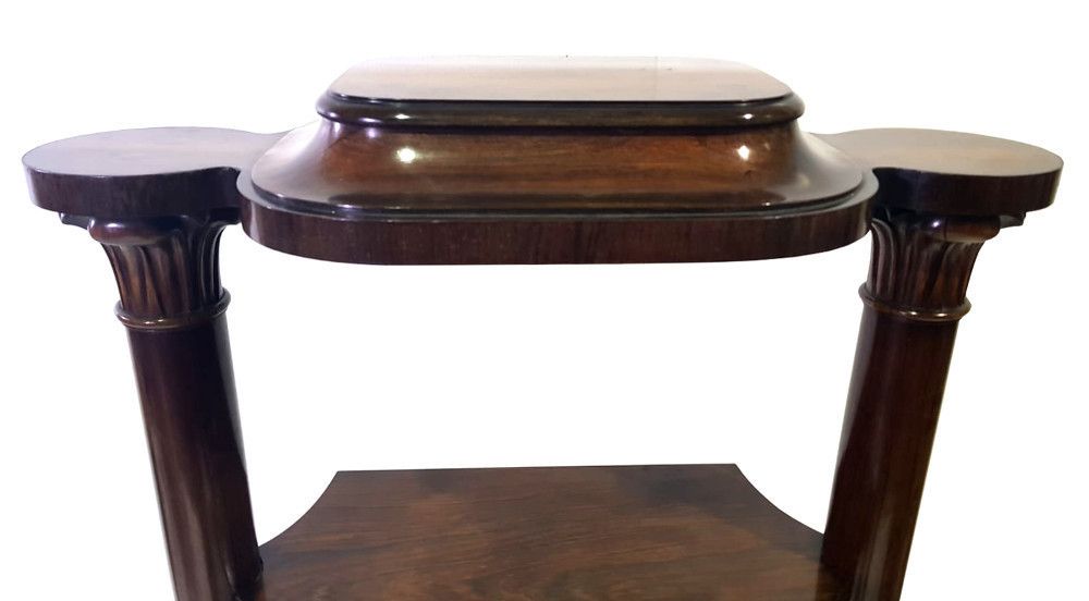 Very Unusual William IV Rosewood 4 Tier What Not Book Stand photo Home Decor