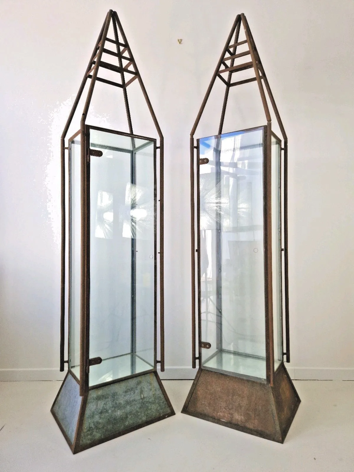 Large Antique Pyramid Retail Cabinets Large Victorian In Industrial Style