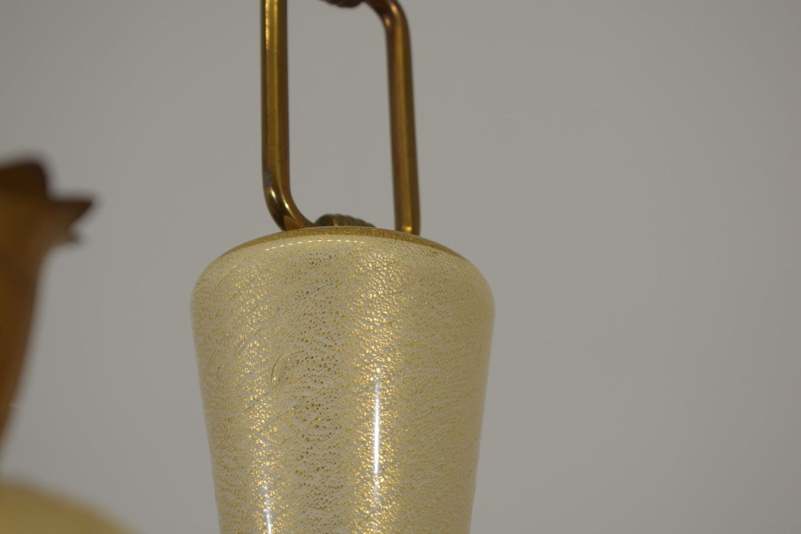 Murano Glass And Brass Chandelier From Barovier & Toso, 1950s photo vinterior