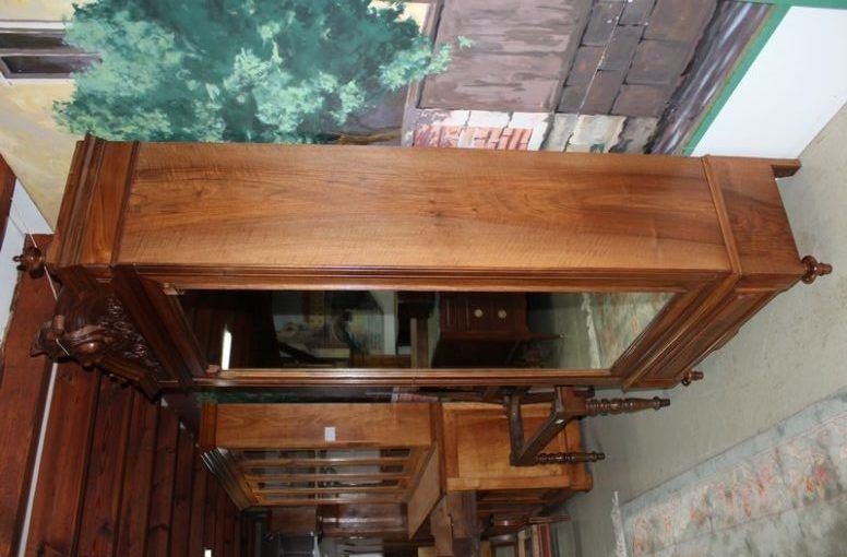 Wardrobe 1 Door Walnut 20th photo furniture