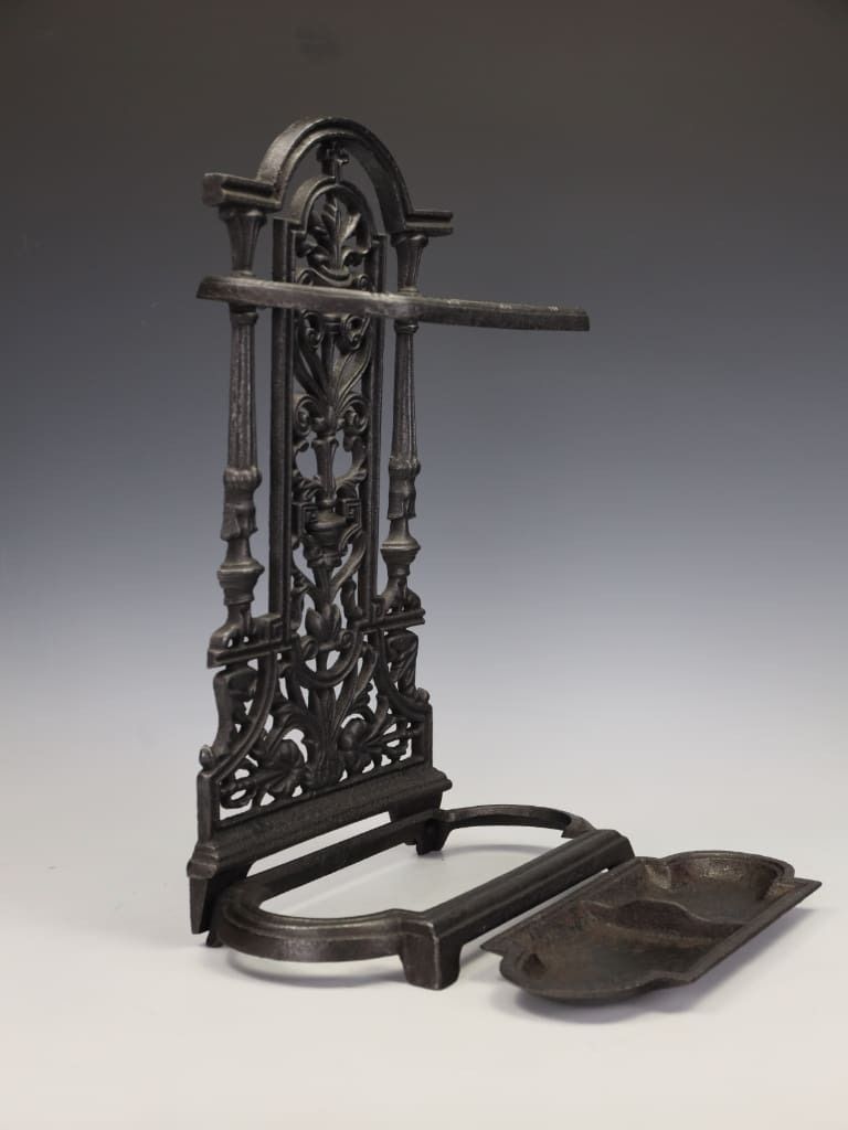 Superb Victorian Cast Iron Stick Stand/Umbrella Stand With Neo Classical Detail photo vintage