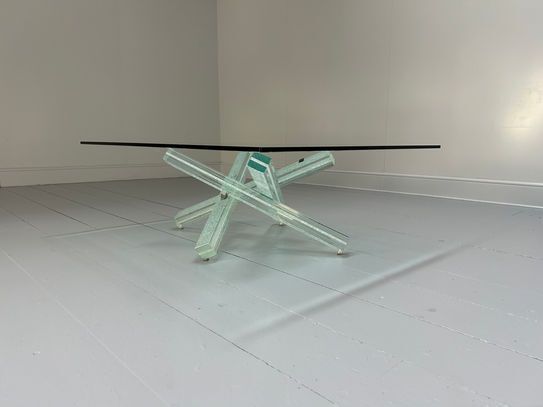 Reflex Angelo "Mikado" Coffee Table In Crackled Glass photo for sale