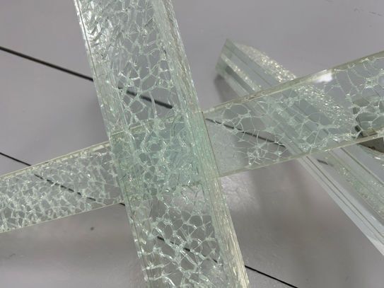 Reflex Angelo "Mikado" Coffee Table In Crackled Glass photo vinterior