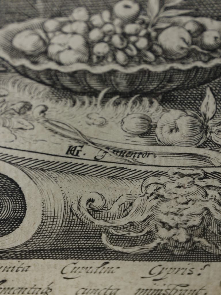 photo vinterior 17th Century Mannerist Engraving: Venus & Cupid By Jan Saenredam (After Goltzius)