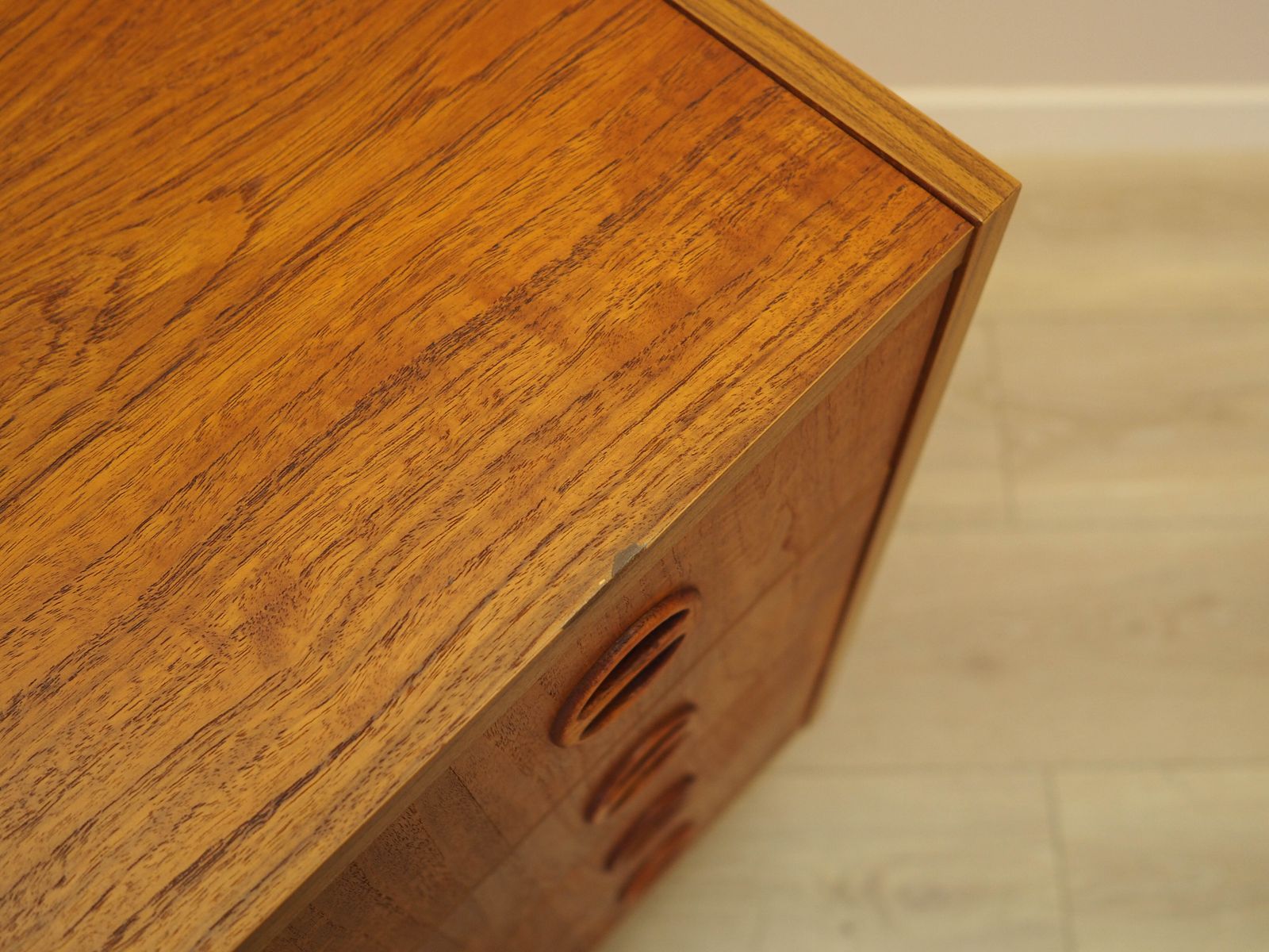Teakhouten ladekast, Deens design, ca. jaren 1970, gemaakt in Denemarken photo vintage