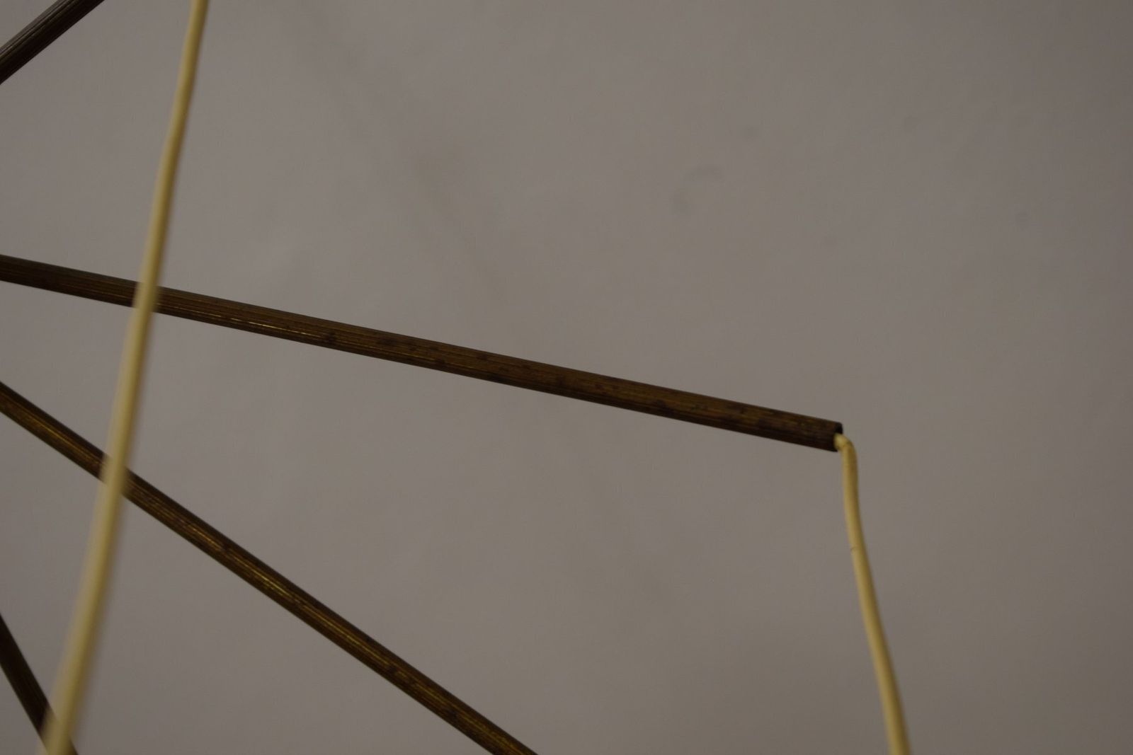 Brass And Metal Chandelier Attributed To Stilnovo, 1950s photo 1040.0