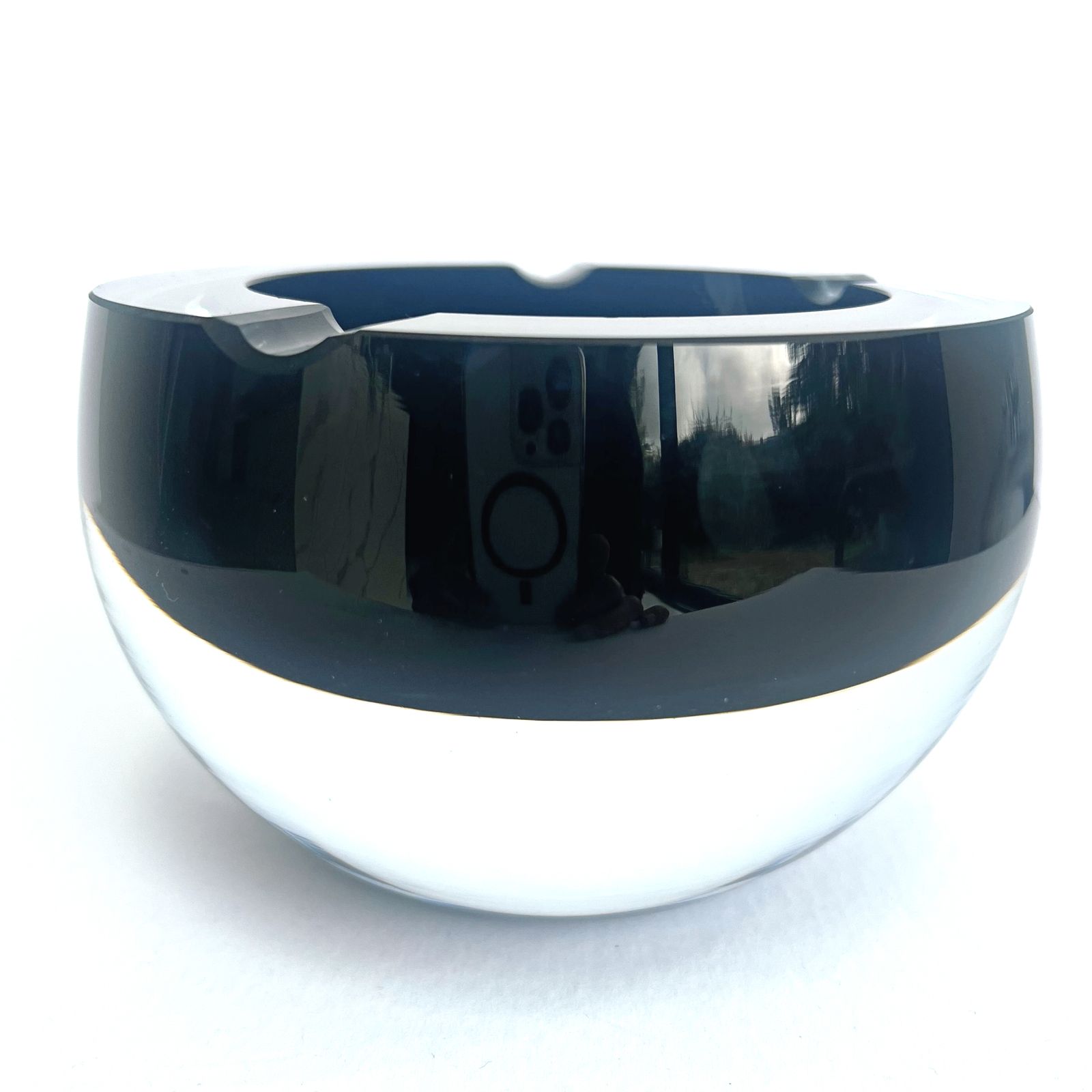 Mid Century Modern Antonio Da Ros Glass Glass Ashtray Murano Sommerso photo furniture