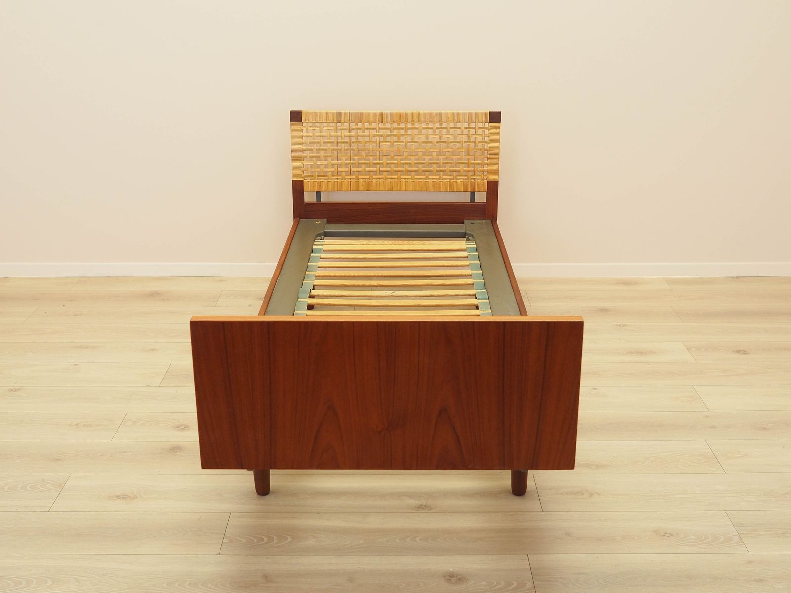 Teak Bed, Danish Design, 1960s, Designer: Hans J. Wegner, Manufacturer: Getama photo for sale