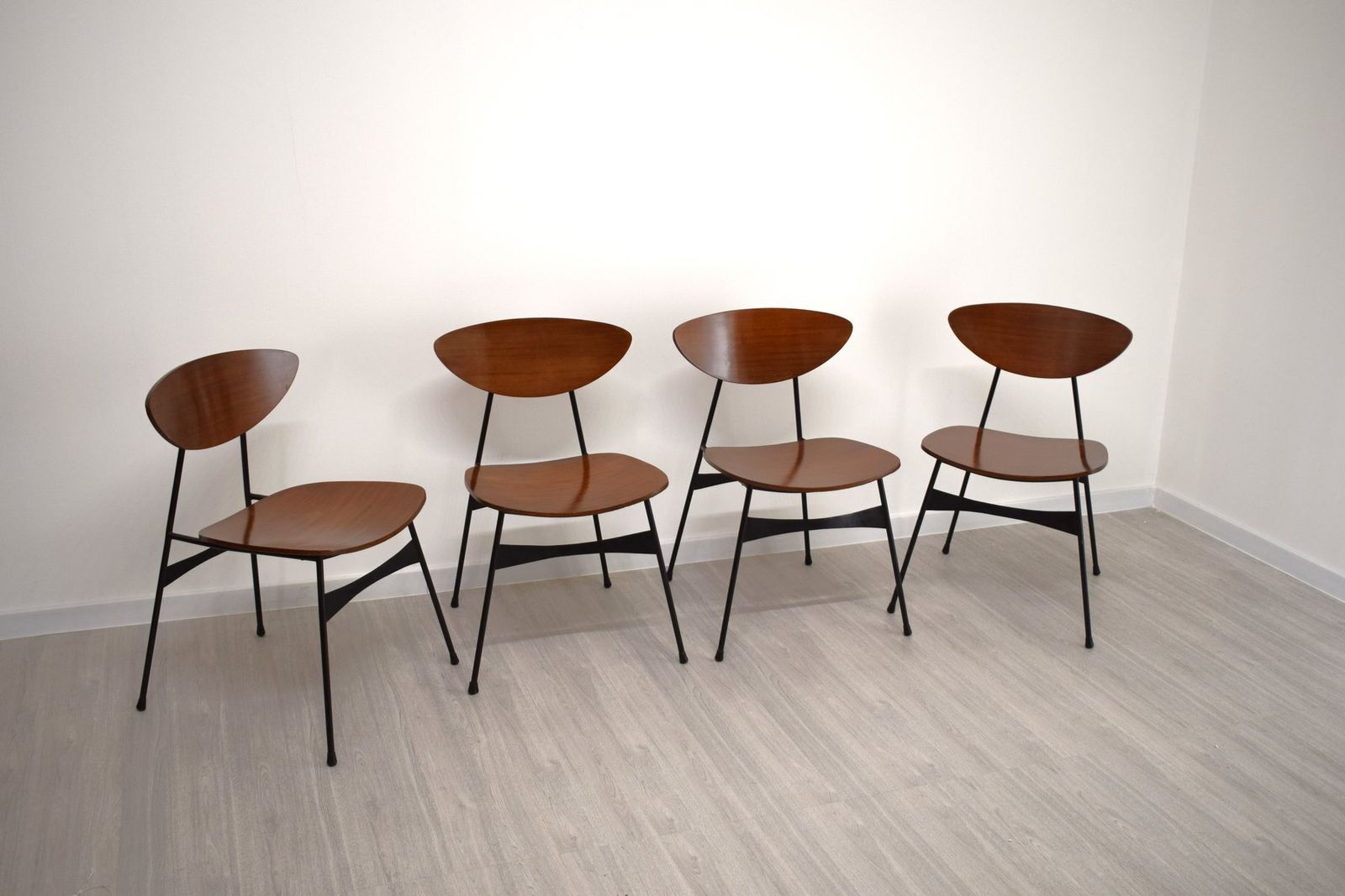 Chairs In Iron And Bentwood, 1950s, Set Of 4 photo 1558.0