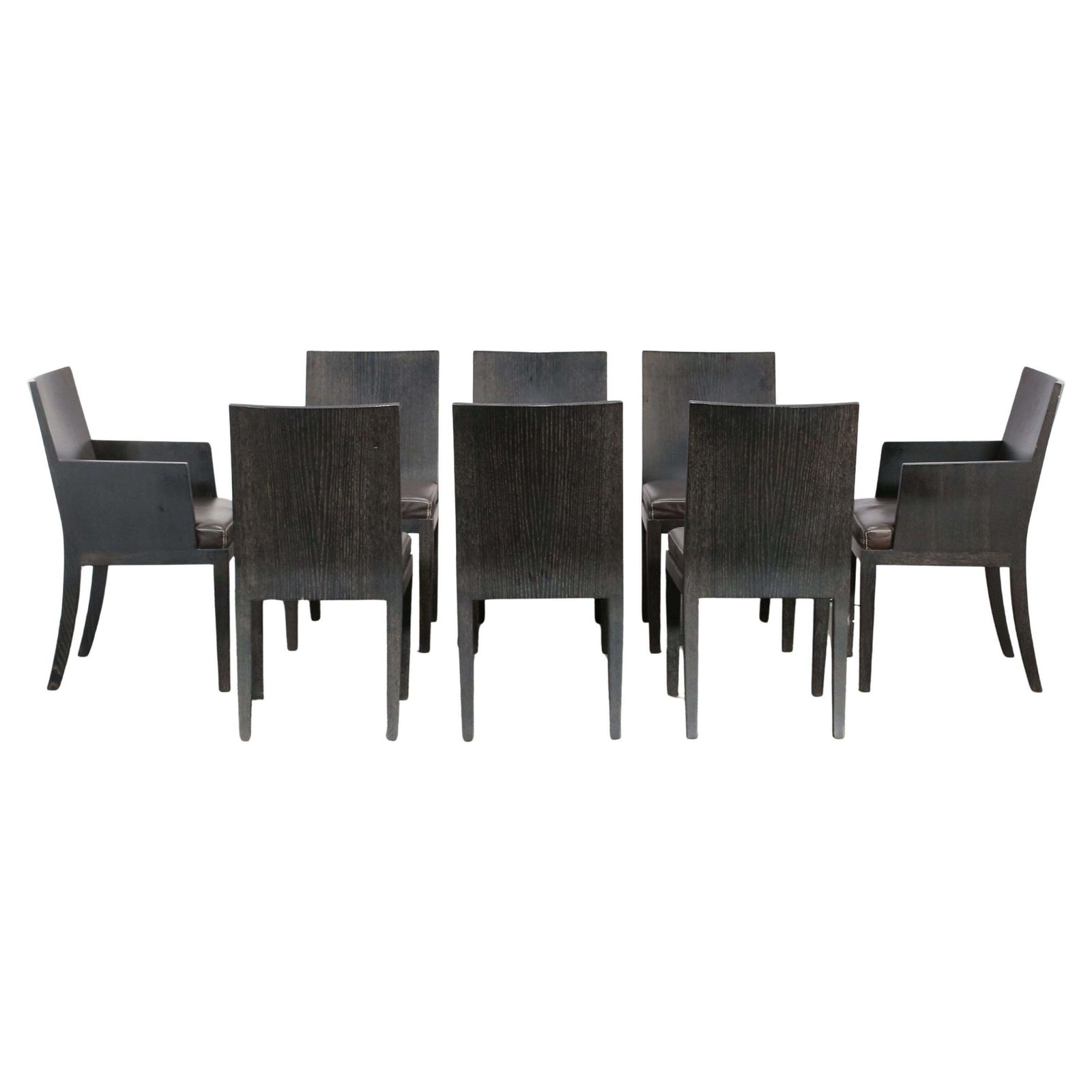 Hermès Reeditions Dining Chairs By Jean Michel Frank, Set Of Eight