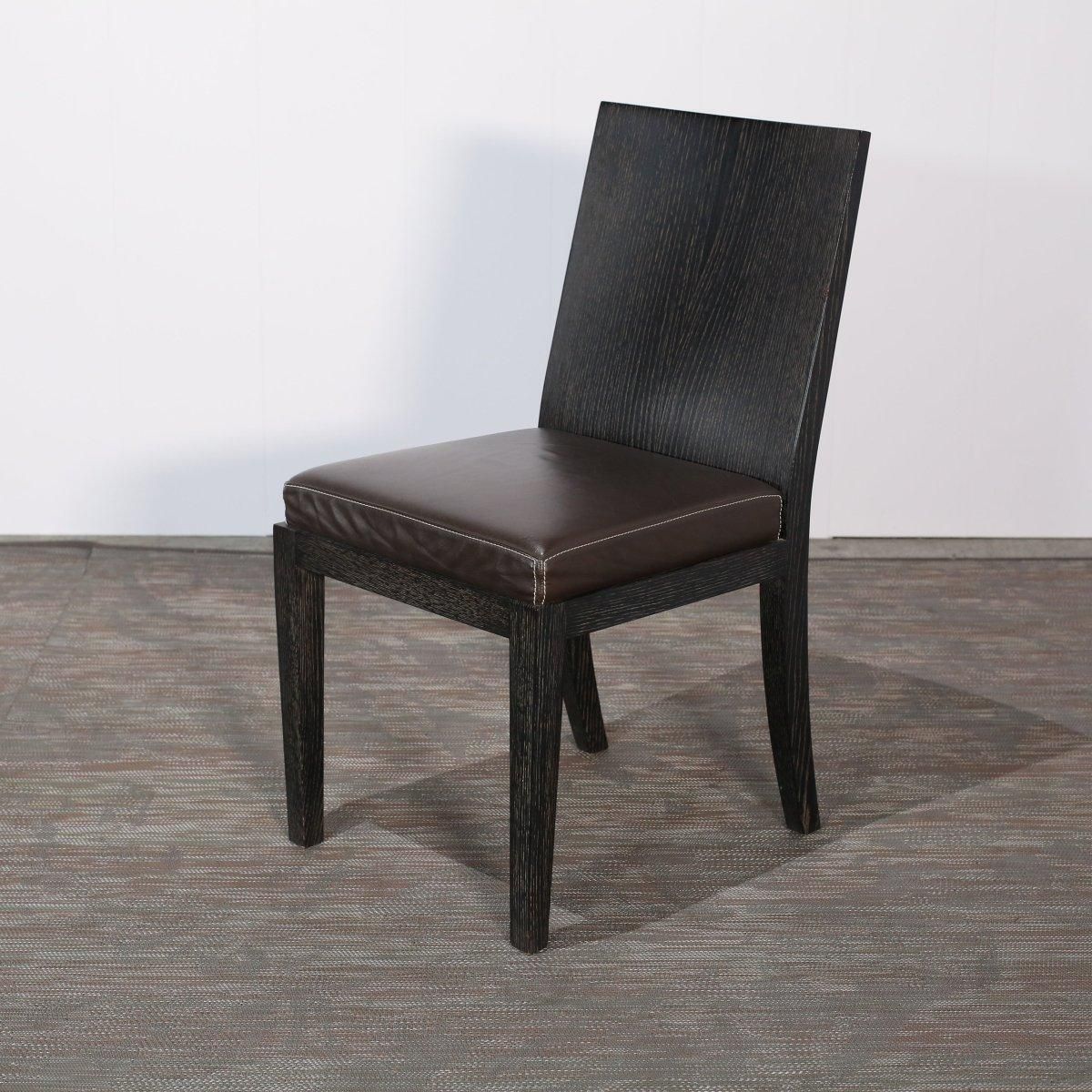 Furniture Hermès Reeditions Dining Chairs By Jean Michel Frank, Set Of Eight photo