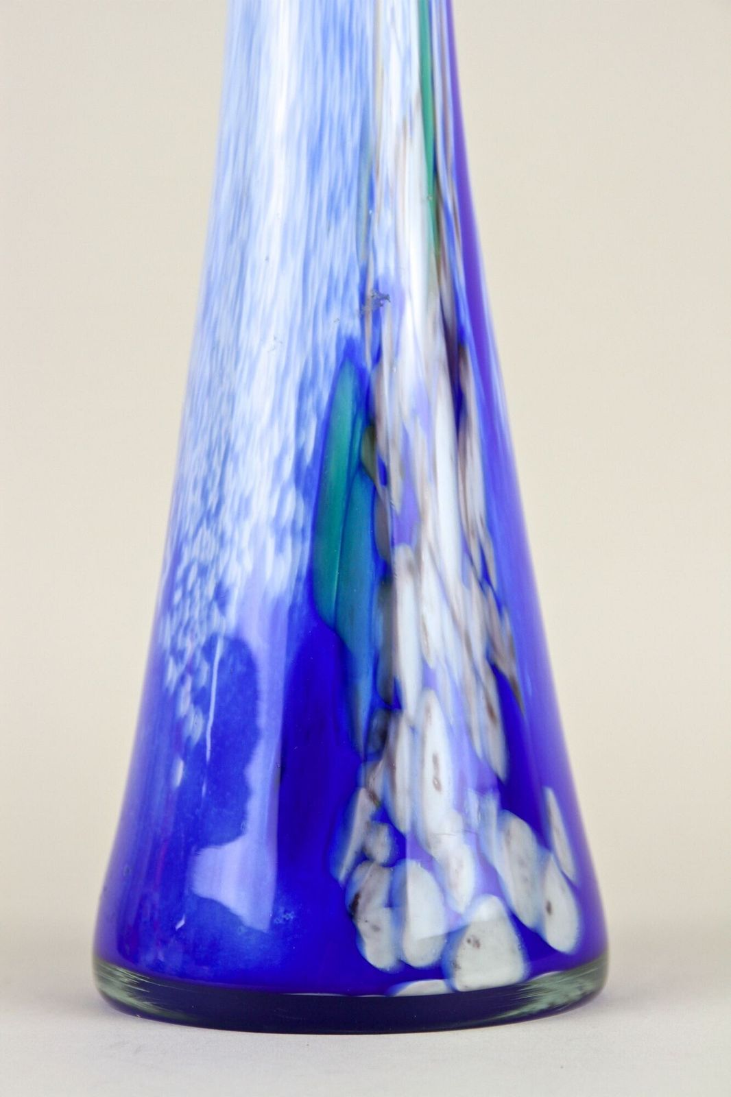 20th Century Murano Glass Vase "Jack In The Pulpit", Italy Circa 1970 photo for sale