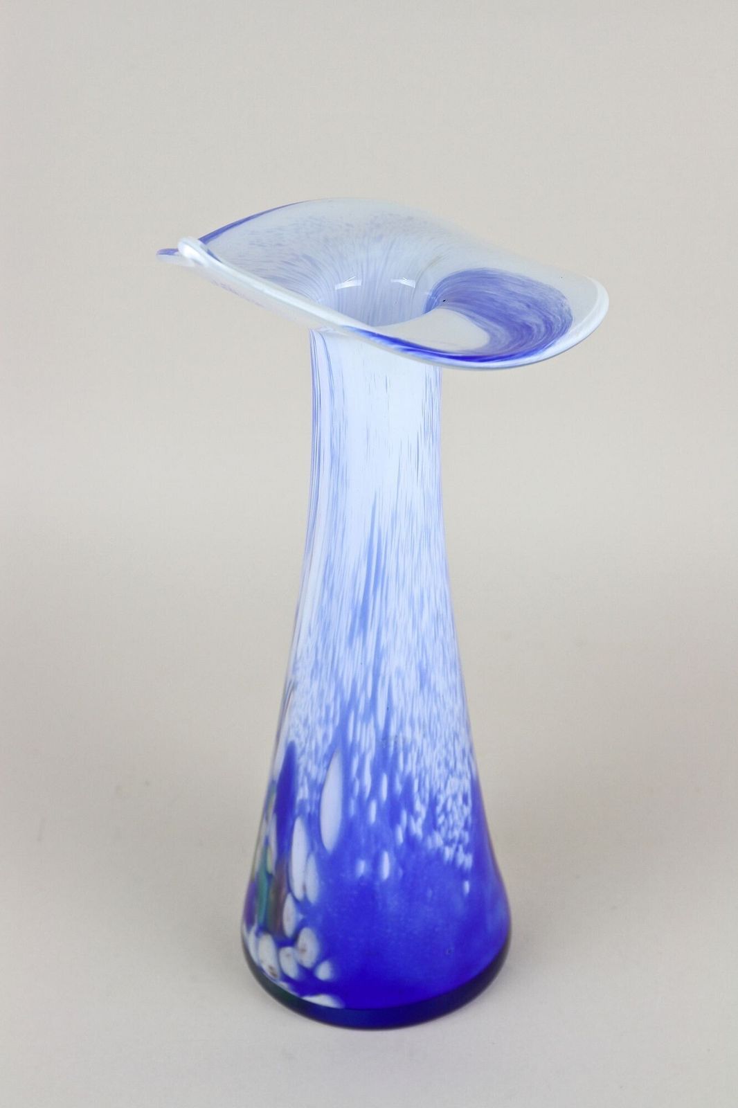 Home Decor 20th Century Murano Glass Vase "Jack In The Pulpit", Italy Circa 1970 photo