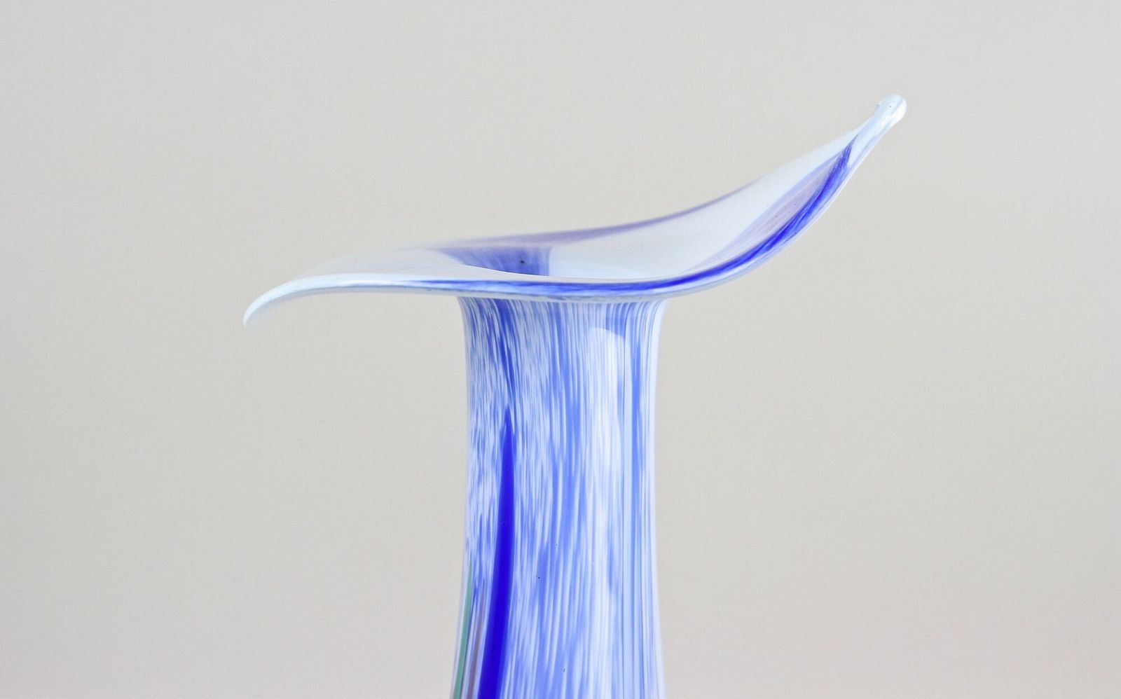 photo buy 20th Century Murano Glass Vase "Jack In The Pulpit", Italy Circa 1970