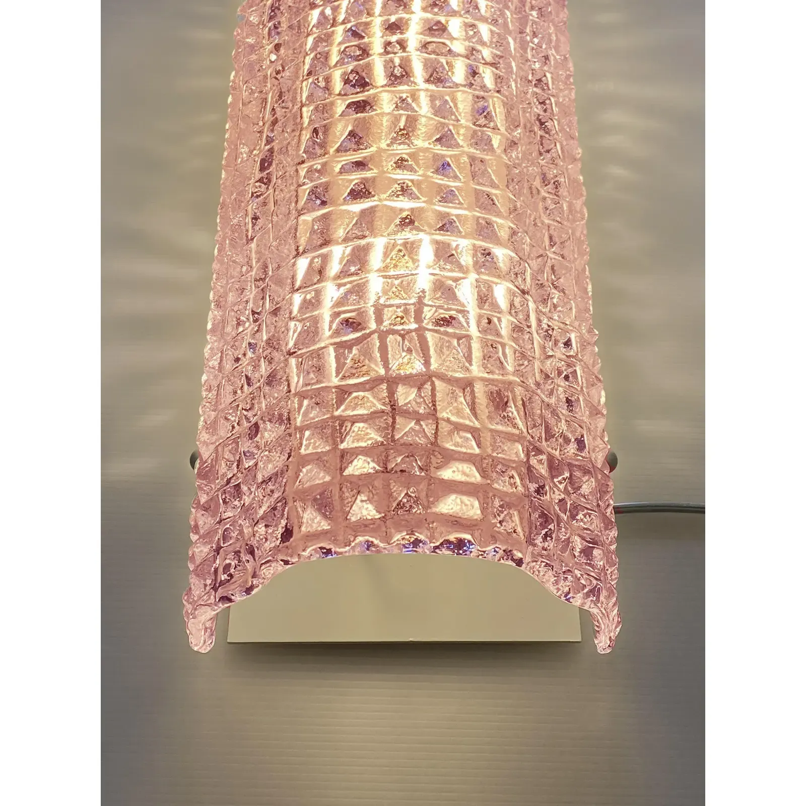Italian Murano Glass Pink “Cocodrile” Wall Sconces In Modern Organic Lot Of 4 photo for sale