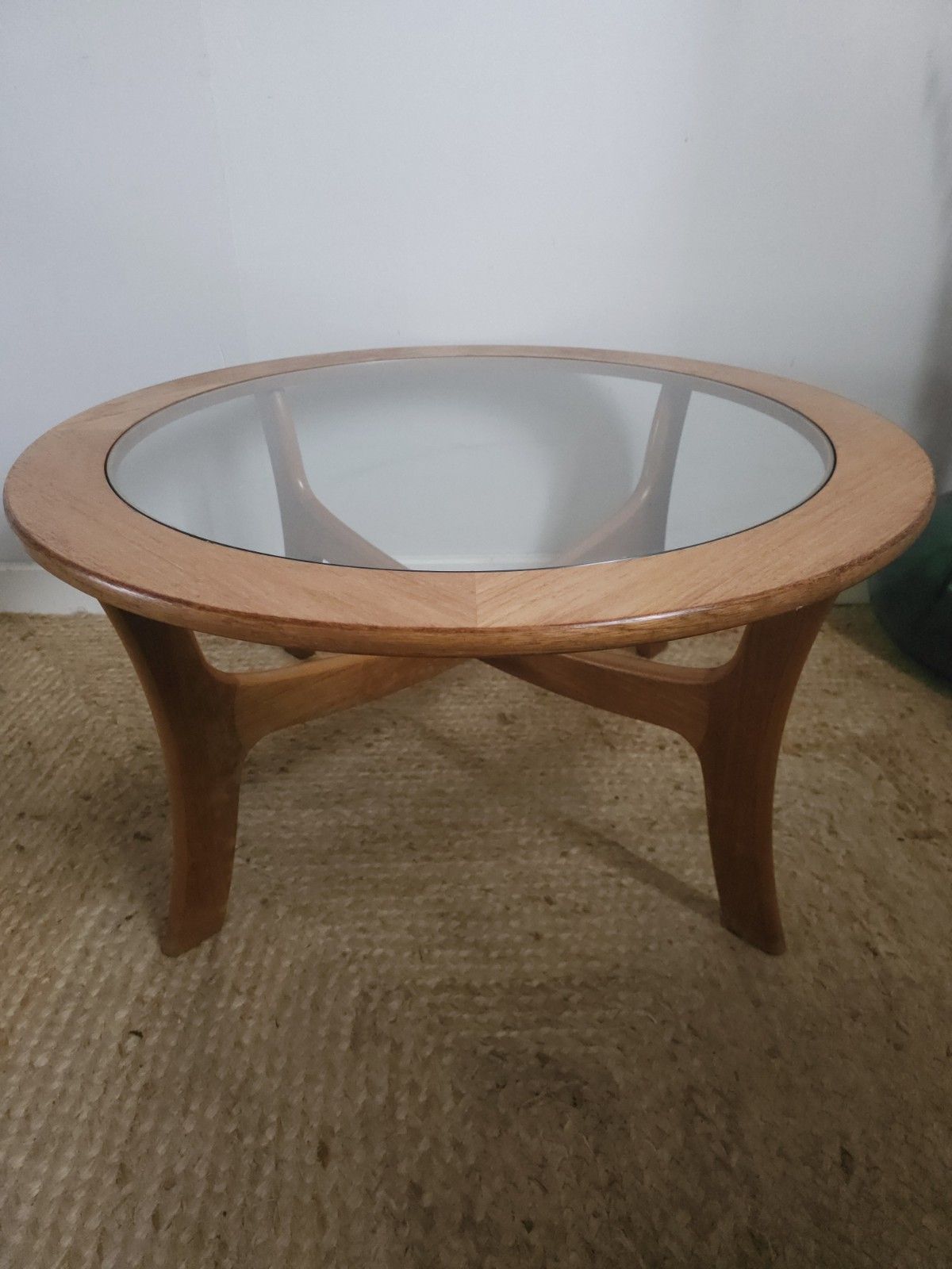 photo furniture G Plan Coffee Glass Top Teak Mid Century Circular Retro Circular Delivery