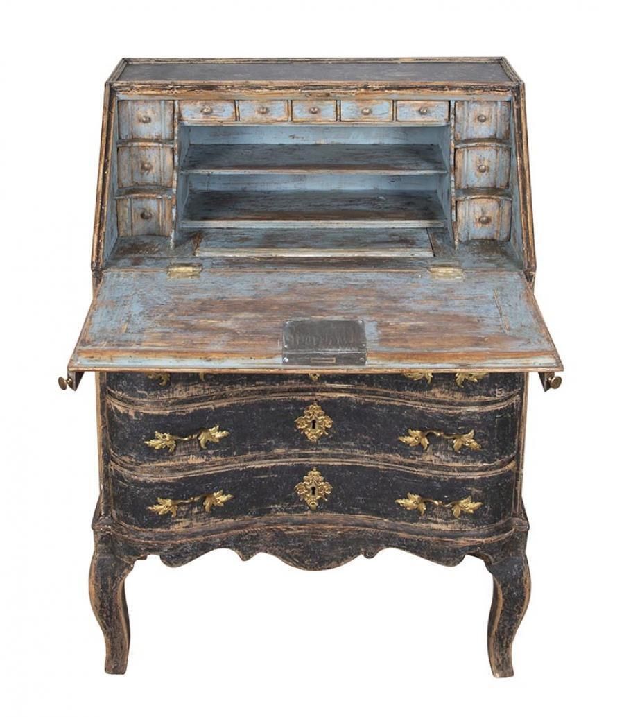Late 18th Century Swedish Period Rococo Secretaire photo furniture