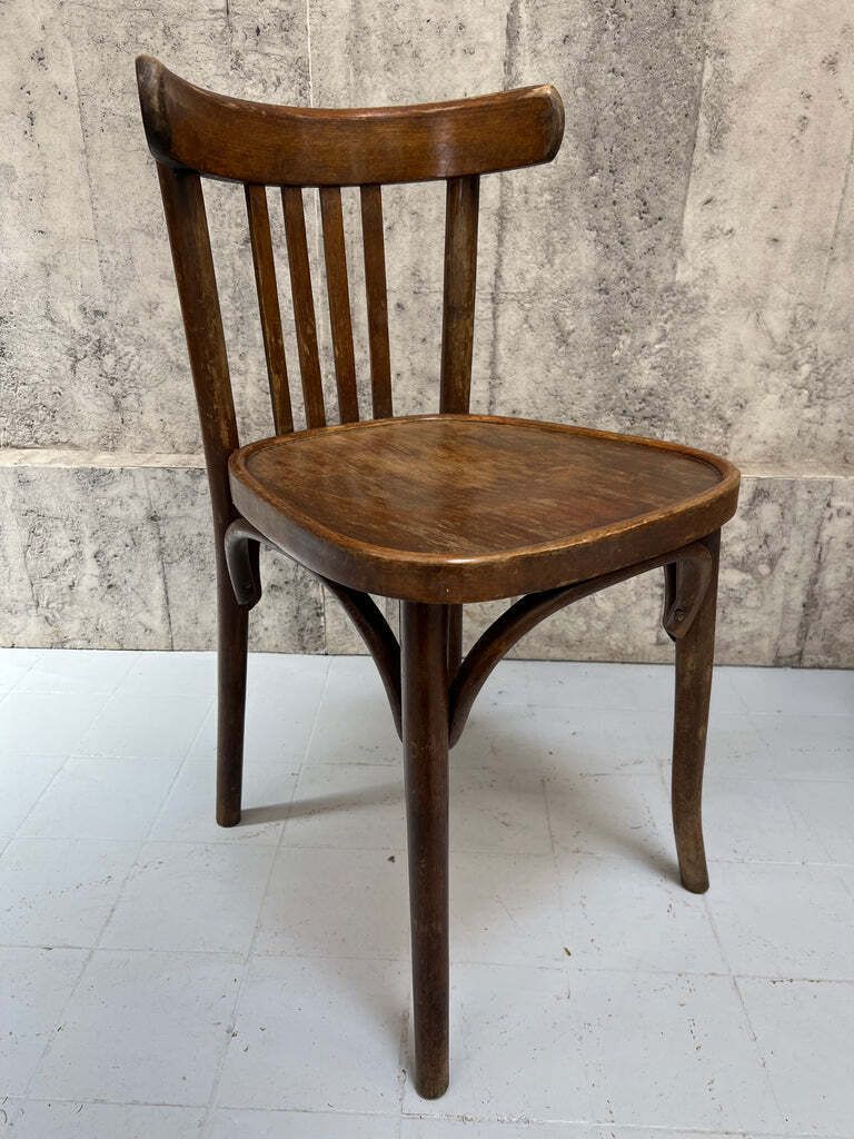 Set Of 27 Bentwood Saddle Back Bistro Chairs