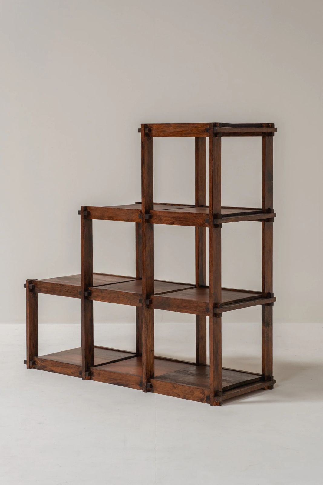 Home Decor French Modular Wooden Shelving System, 1970s photo