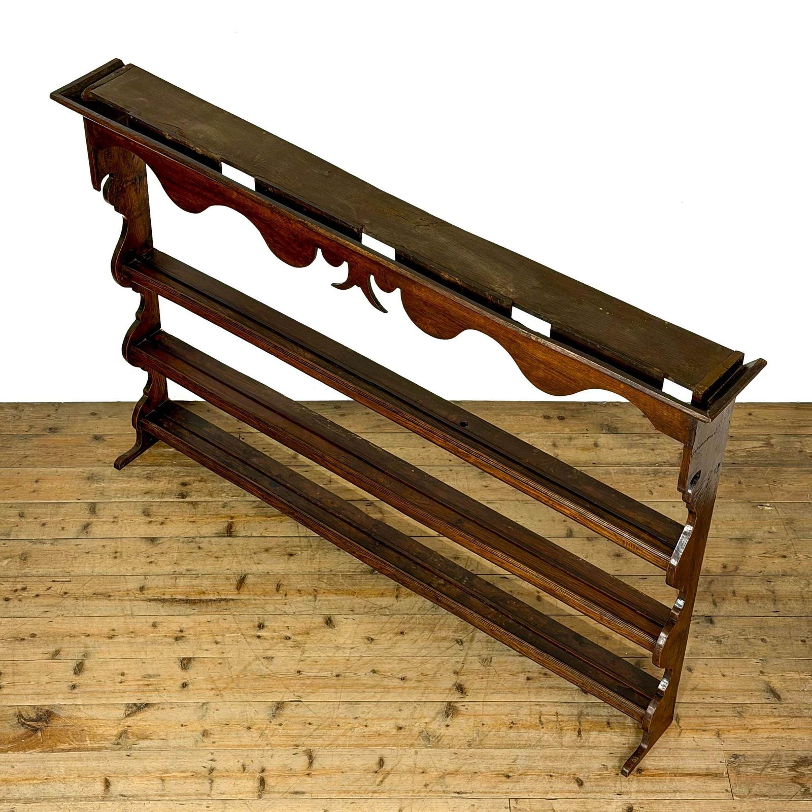Antique Georgian Welsh Oak Dresser Rack | Antique Furniture | Antique Bookcase | Antique Storage | Open Bookcase photo for sale