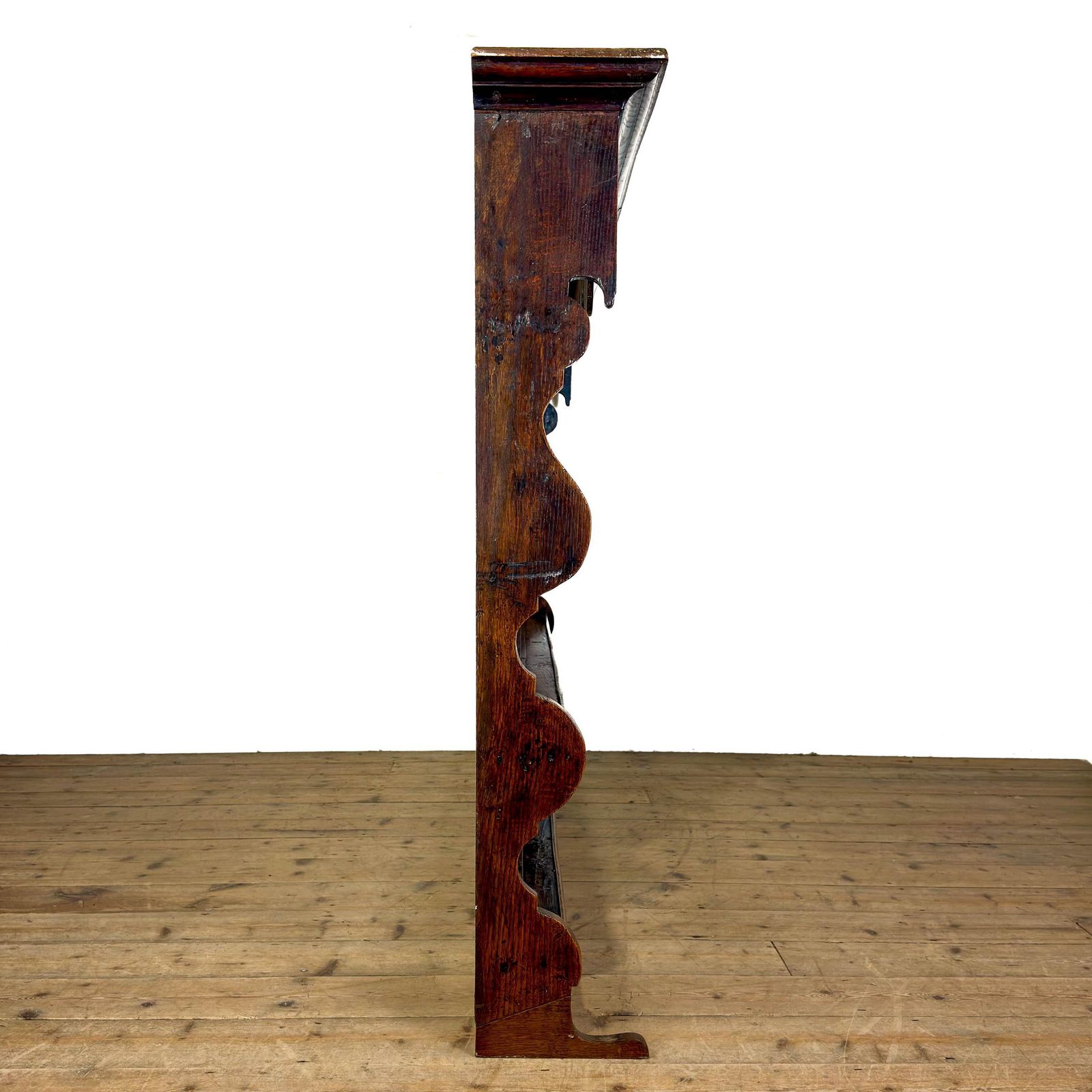 Antique Georgian Welsh Oak Dresser Rack | Antique Furniture | Antique Bookcase | Antique Storage | Open Bookcase photo buy